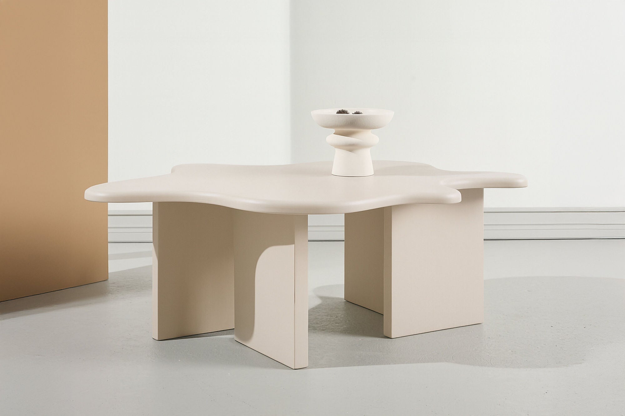 Vind Flower Sofa Table 115x76x40 cm - MDF Beige Painting FSC 100%-Vind-le canapé