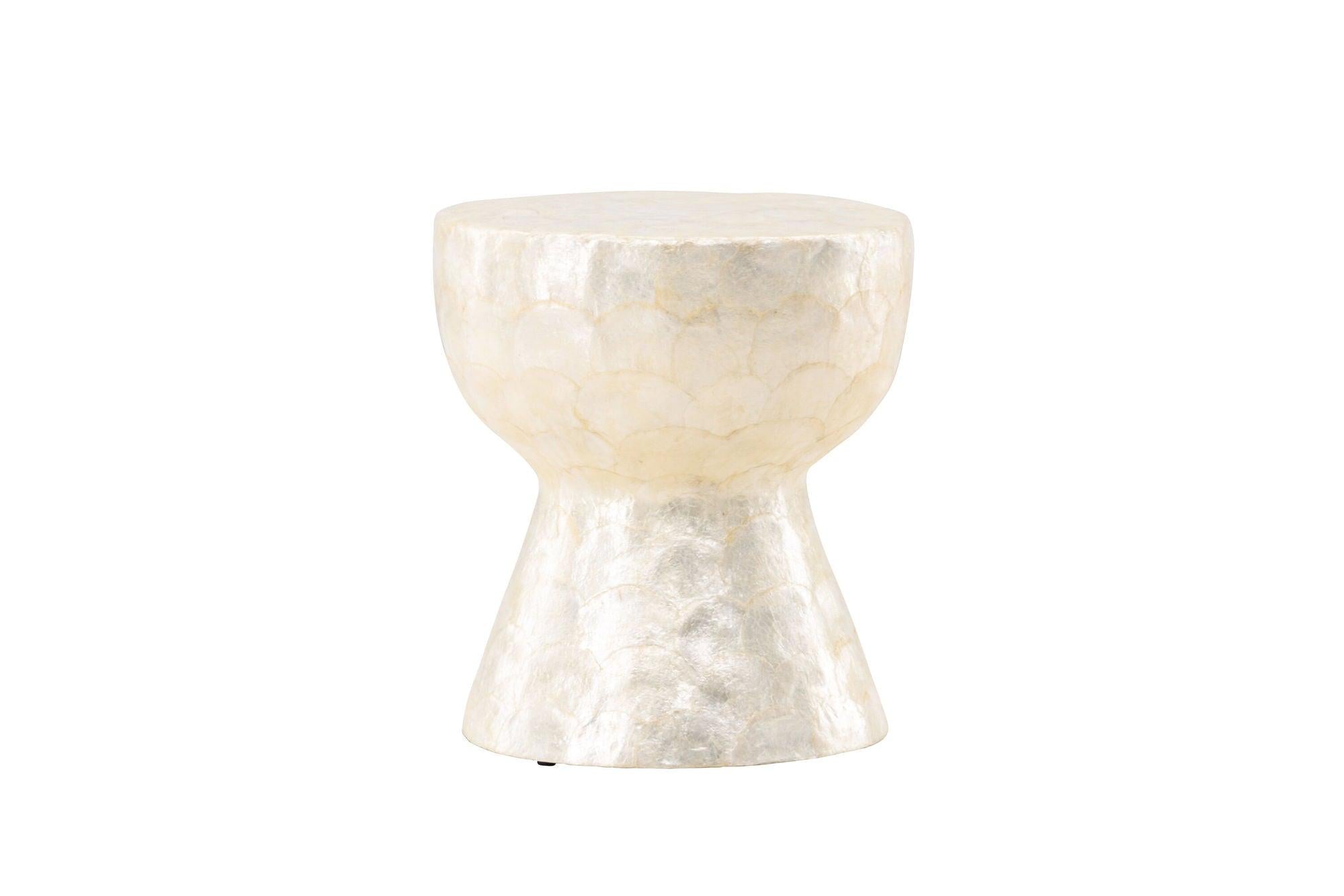 Sandön Couchtisch ⌀40cm - Capiz - Muschel OptikCouchtisch