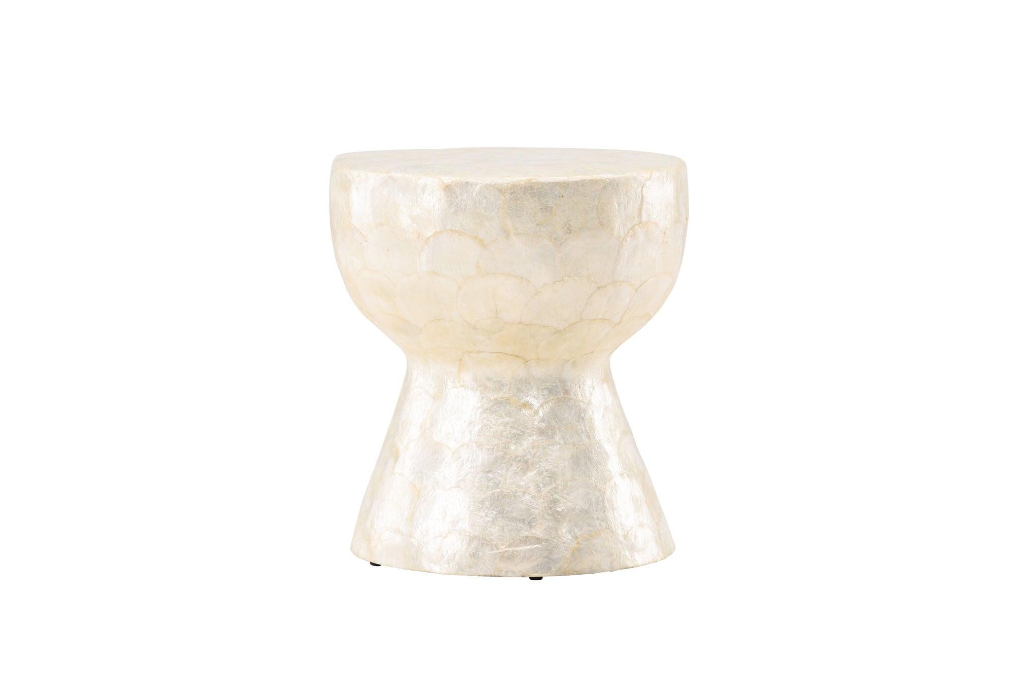 Sandön Couchtisch ⌀40cm - Capiz - Muschel OptikCouchtisch