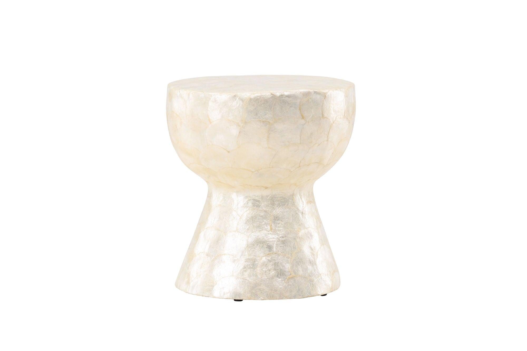 Sandön Couchtisch ⌀40cm - Capiz - Muschel OptikCouchtisch