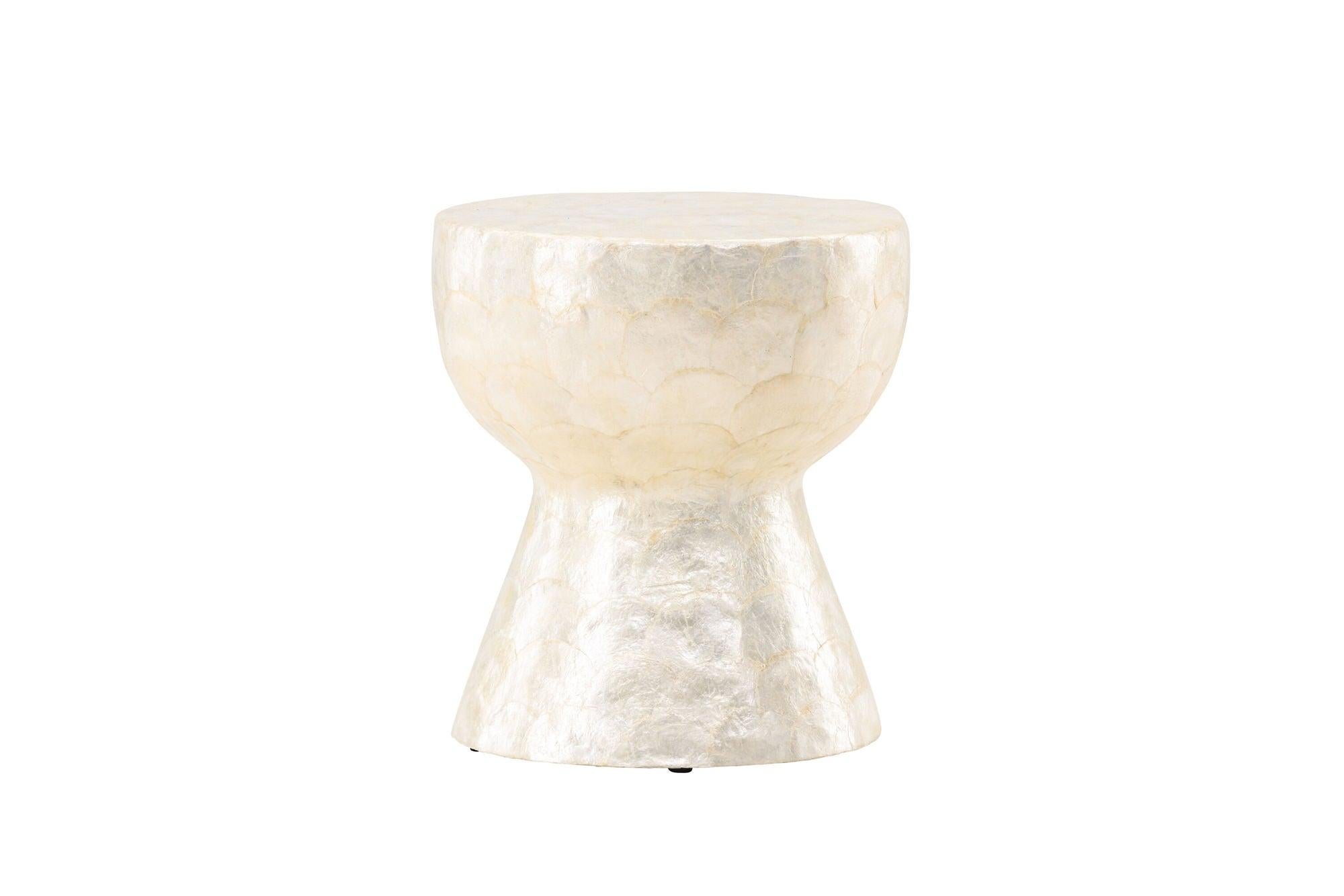 Sandön Couchtisch ⌀40cm - Capiz - Muschel OptikCouchtisch