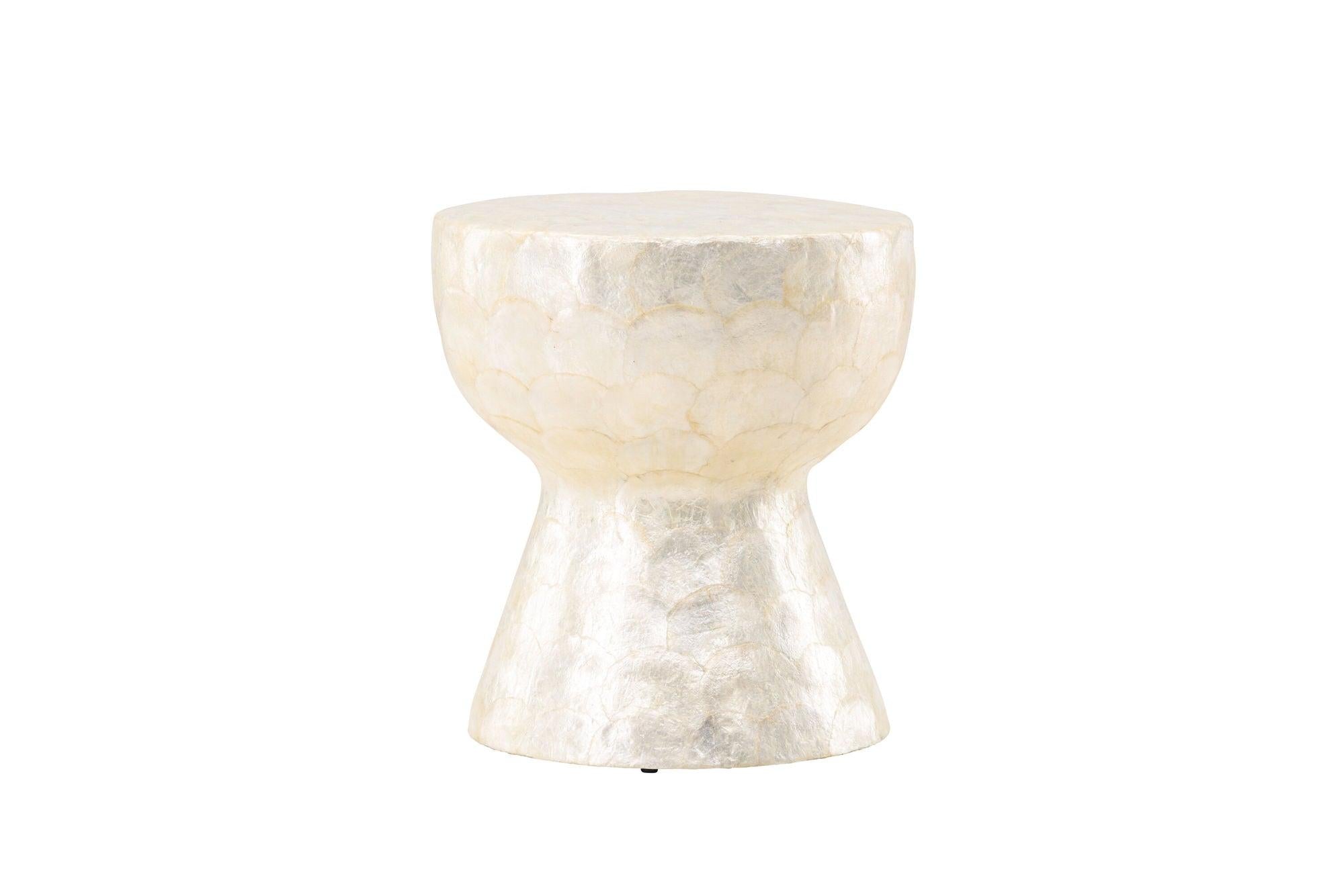 Sandön Couchtisch ⌀40cm - Capiz - Muschel OptikCouchtisch
