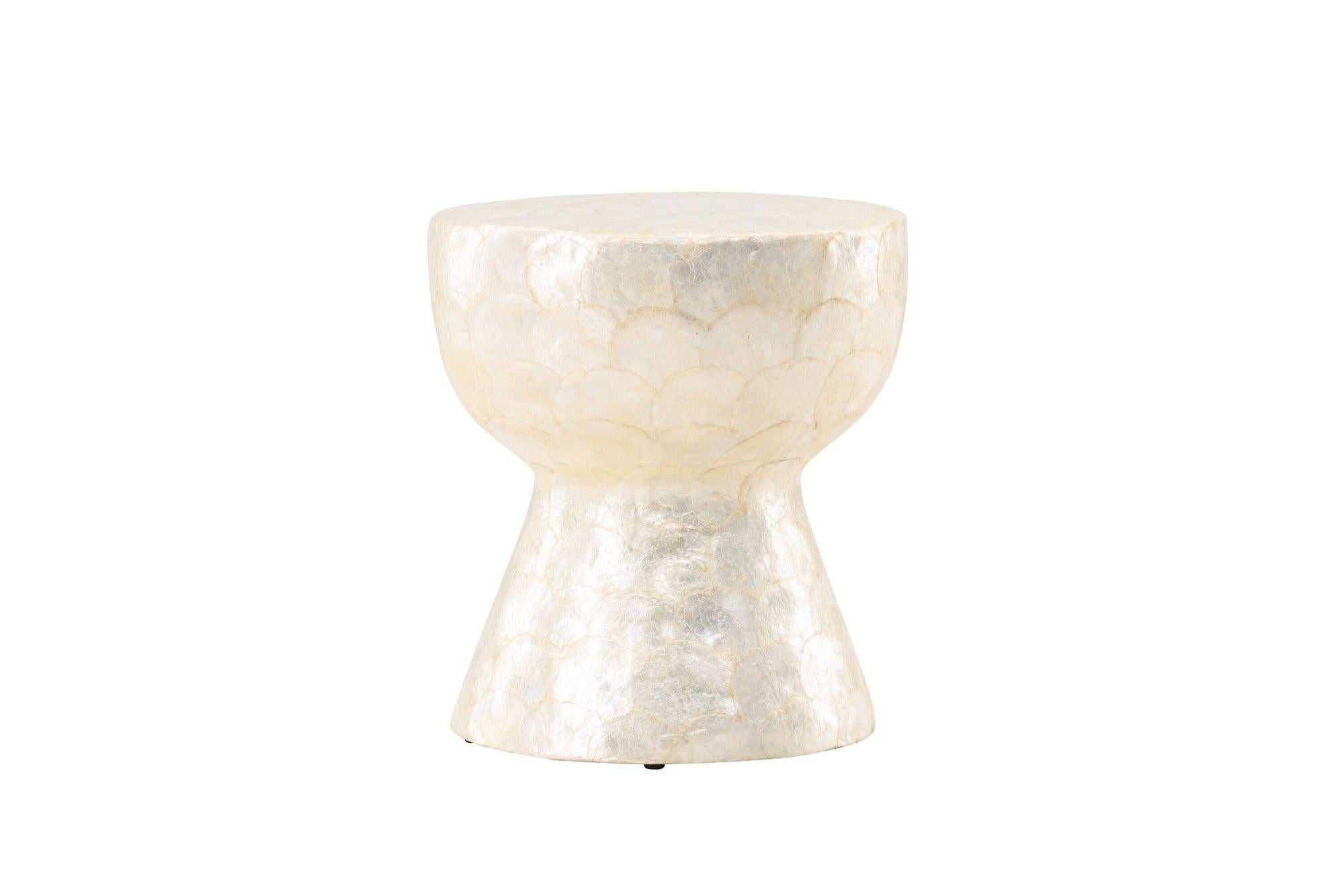 Sandön Couchtisch ⌀40cm - Capiz - Muschel OptikCouchtisch
