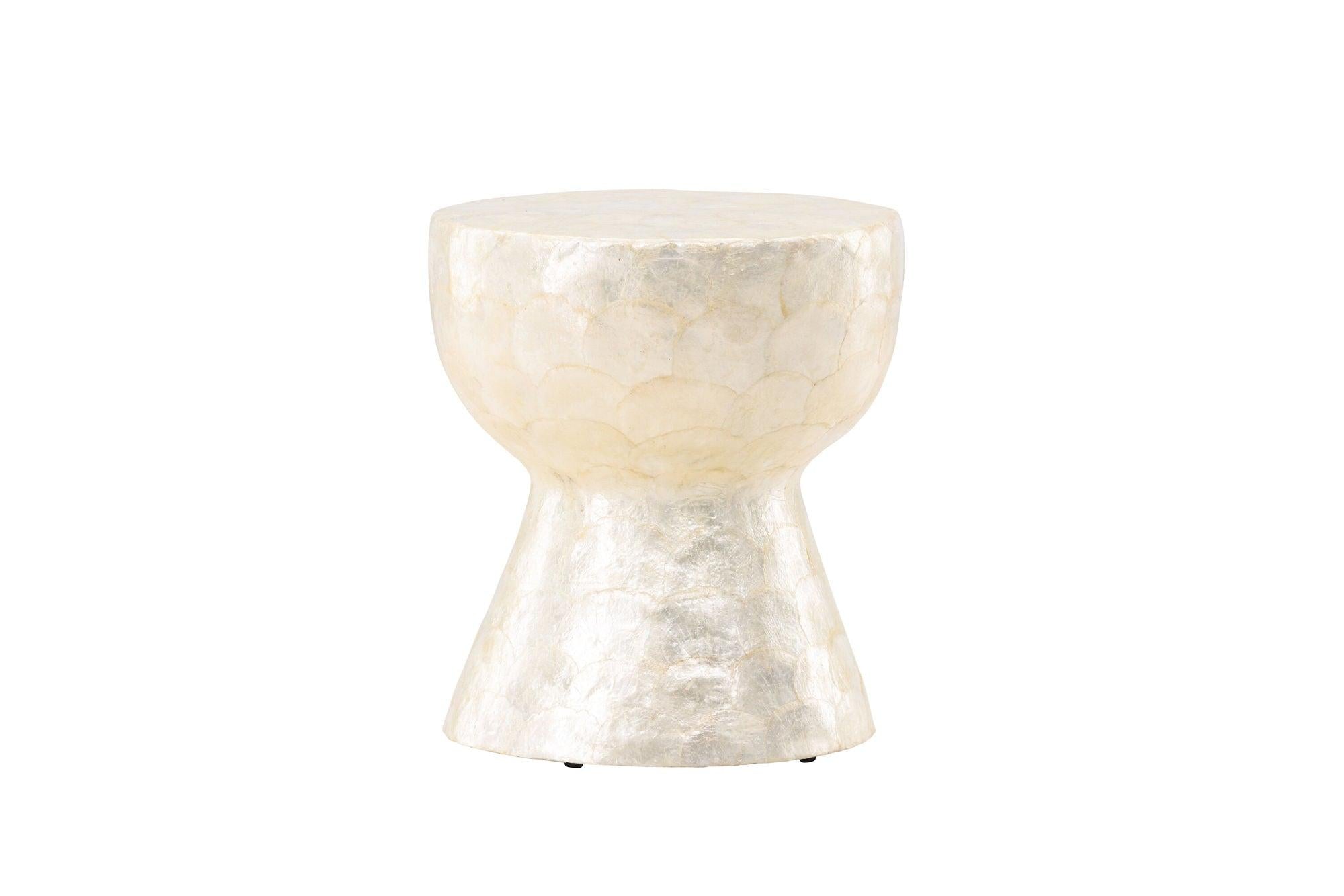 Sandön Couchtisch ⌀40cm - Capiz - Muschel OptikCouchtisch