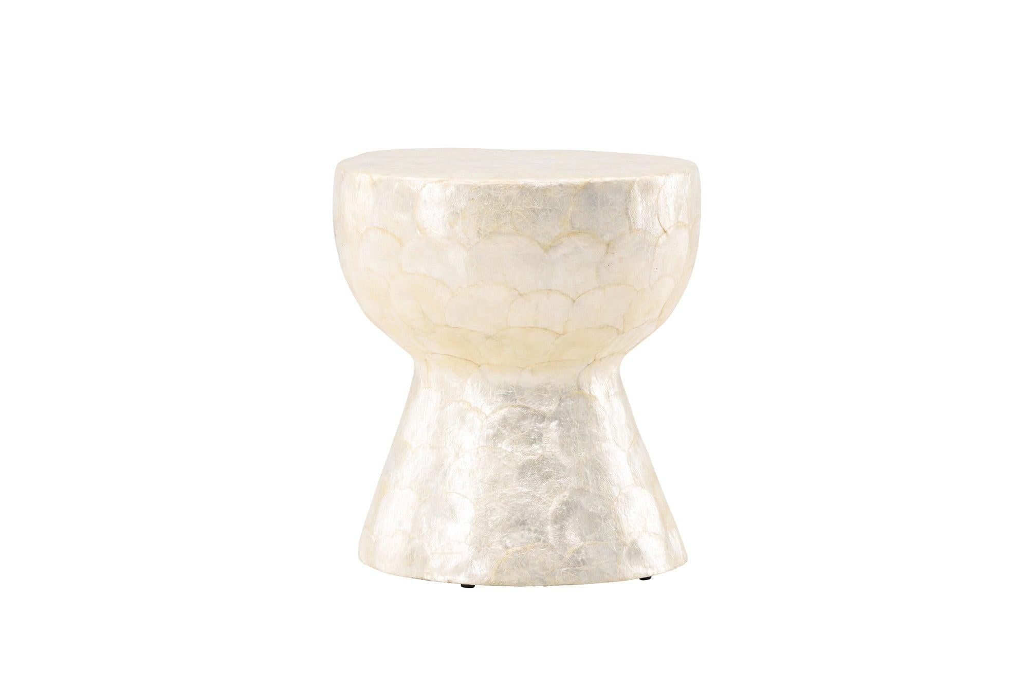 Sandön Couchtisch ⌀40cm - Capiz - Muschel OptikCouchtisch