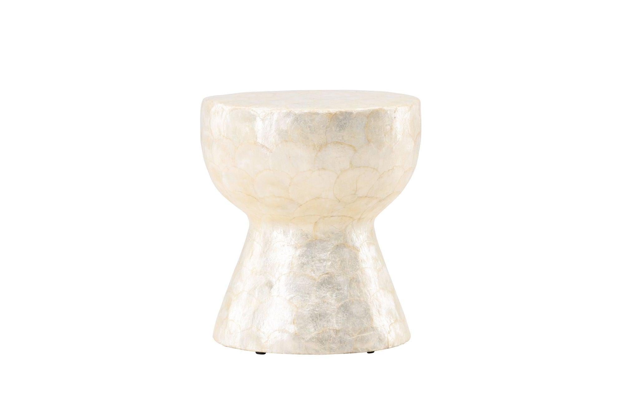 Sandön Couchtisch ⌀40cm - Capiz - Muschel OptikCouchtisch