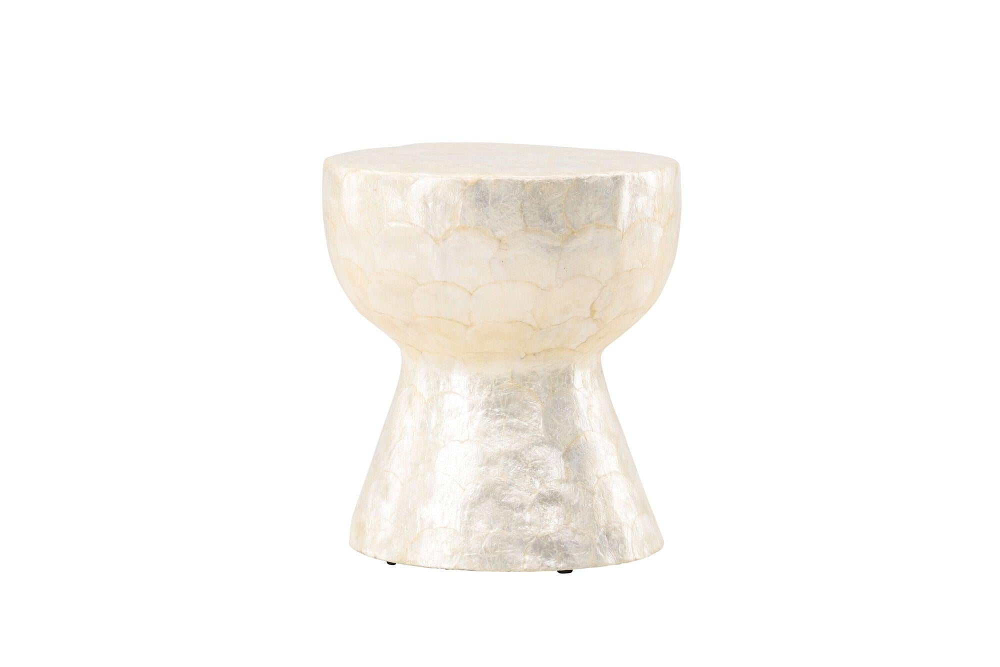 Sandön Couchtisch ⌀40cm - Capiz - Muschel OptikCouchtisch