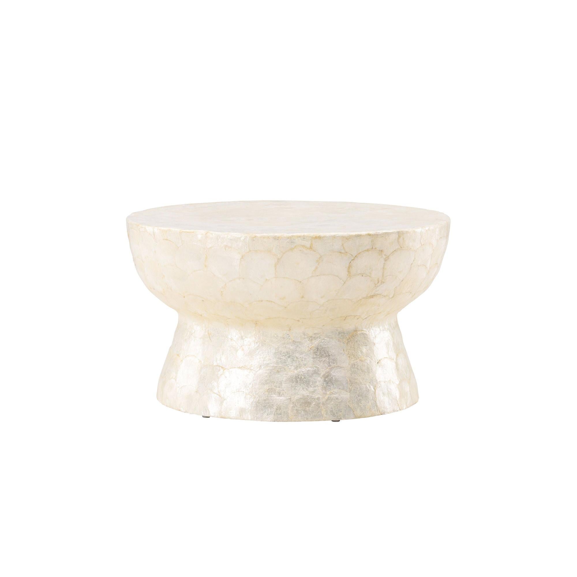 Sandön Couchtisch ⌀70cm - Capiz - Muschel OptikCouchtisch
