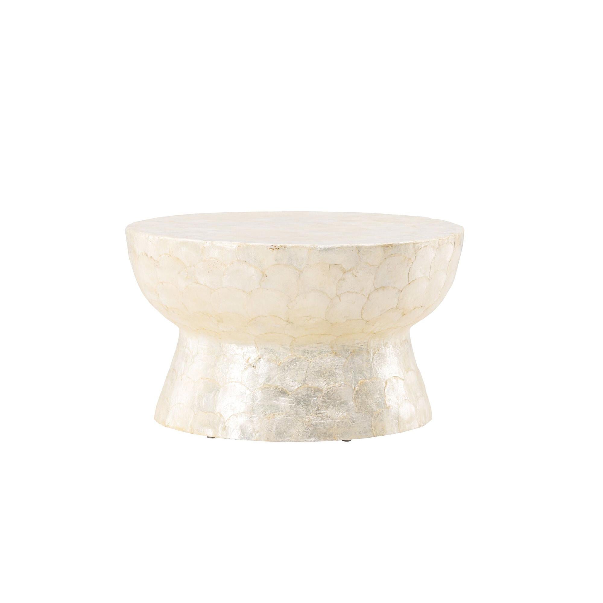 Sandön Couchtisch ⌀70cm - Capiz - Muschel OptikCouchtisch