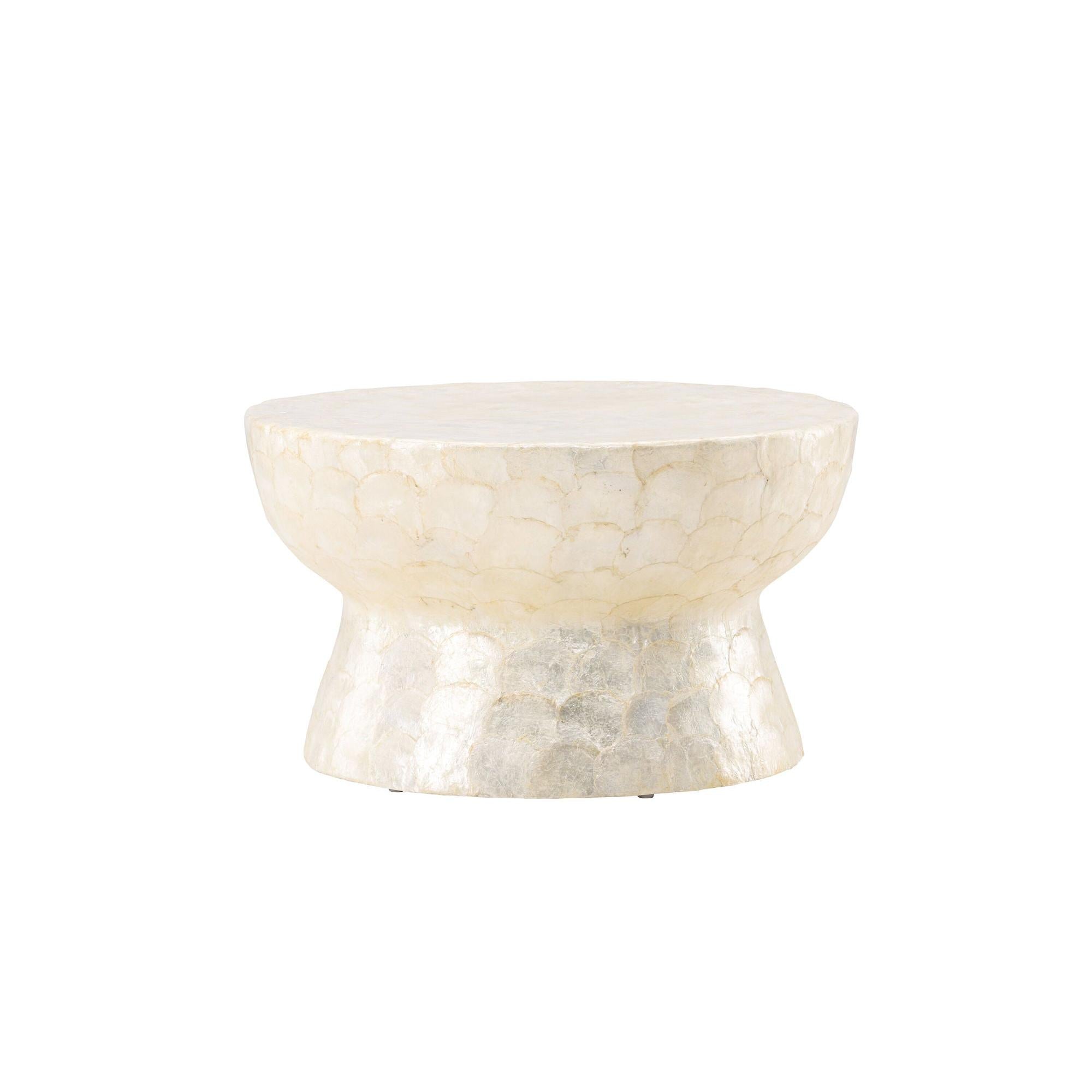 Sandön Couchtisch ⌀70cm - Capiz - Muschel OptikCouchtisch