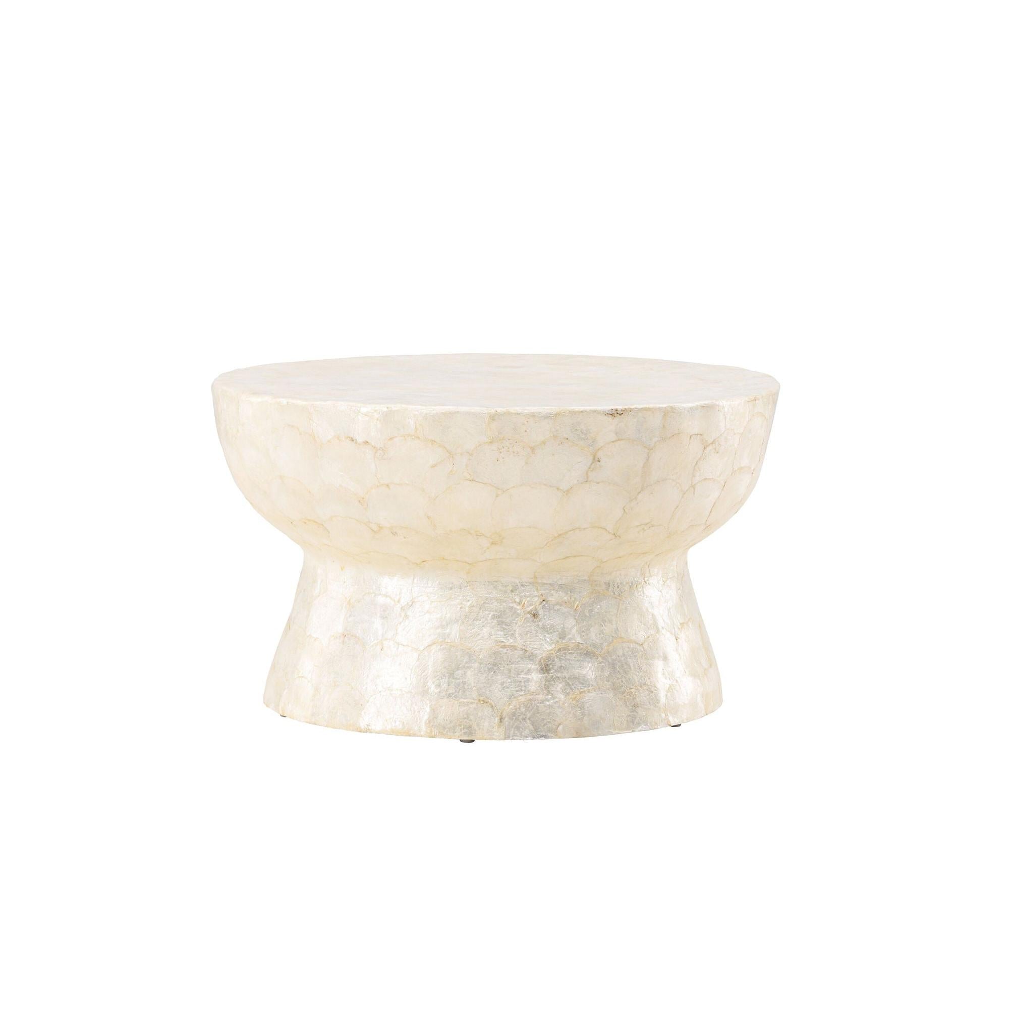 Sandön Couchtisch ⌀70cm - Capiz - Muschel OptikCouchtisch