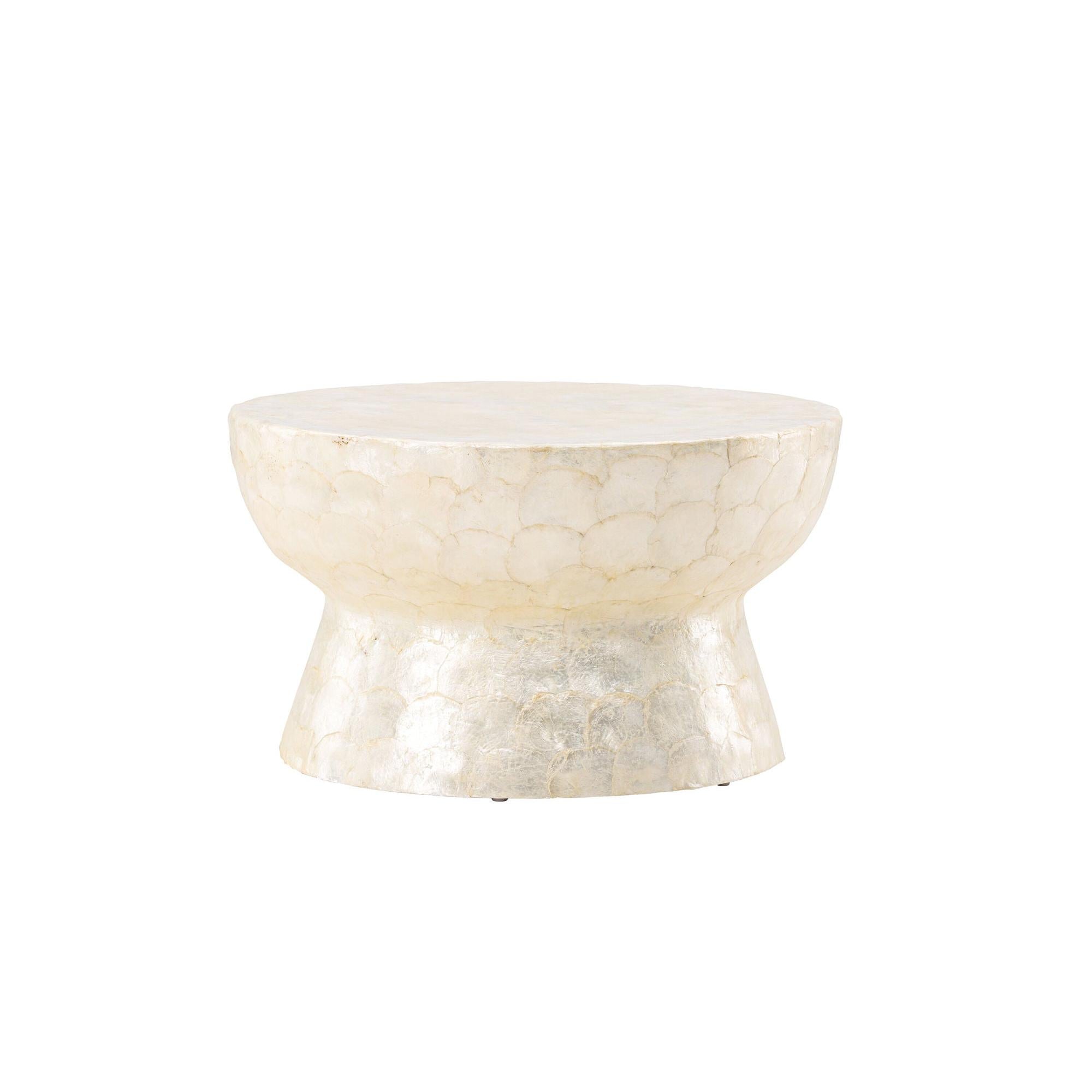 Sandön Couchtisch ⌀70cm - Capiz - Muschel OptikCouchtisch