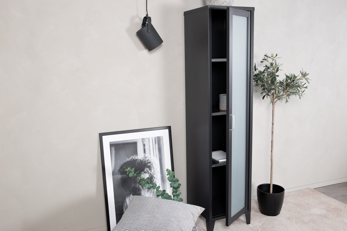 Vitrine Acero 150cm aus Metall - Schwarz-Vitrinen-Venture Home-le canapé