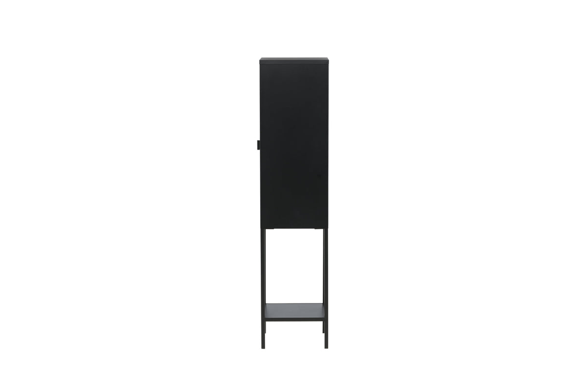 Vitrine Misha 150cm aus Metall mit Glastür - Schwarz-Vitrinen-Venture Home-le canapé