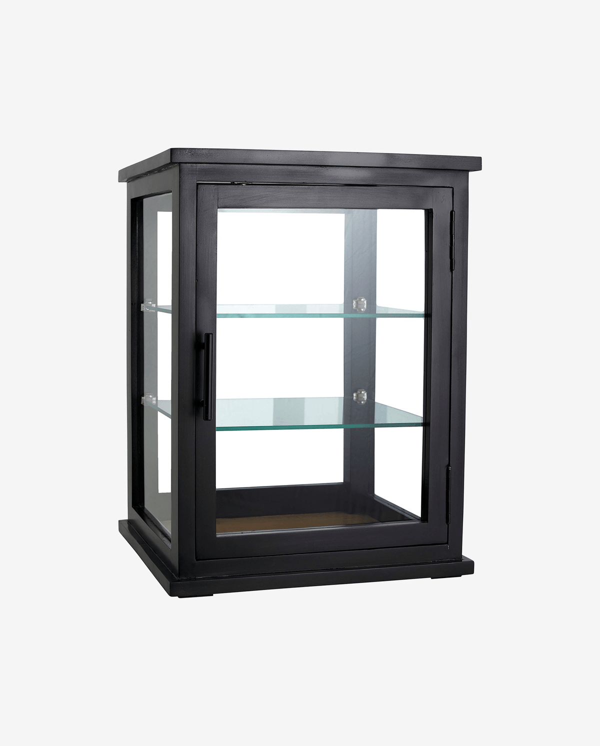 Vitrinenschrank Arno 50cm aus Massivholz - Schwarz-Vitrinen-Nordal A/S-le canapé