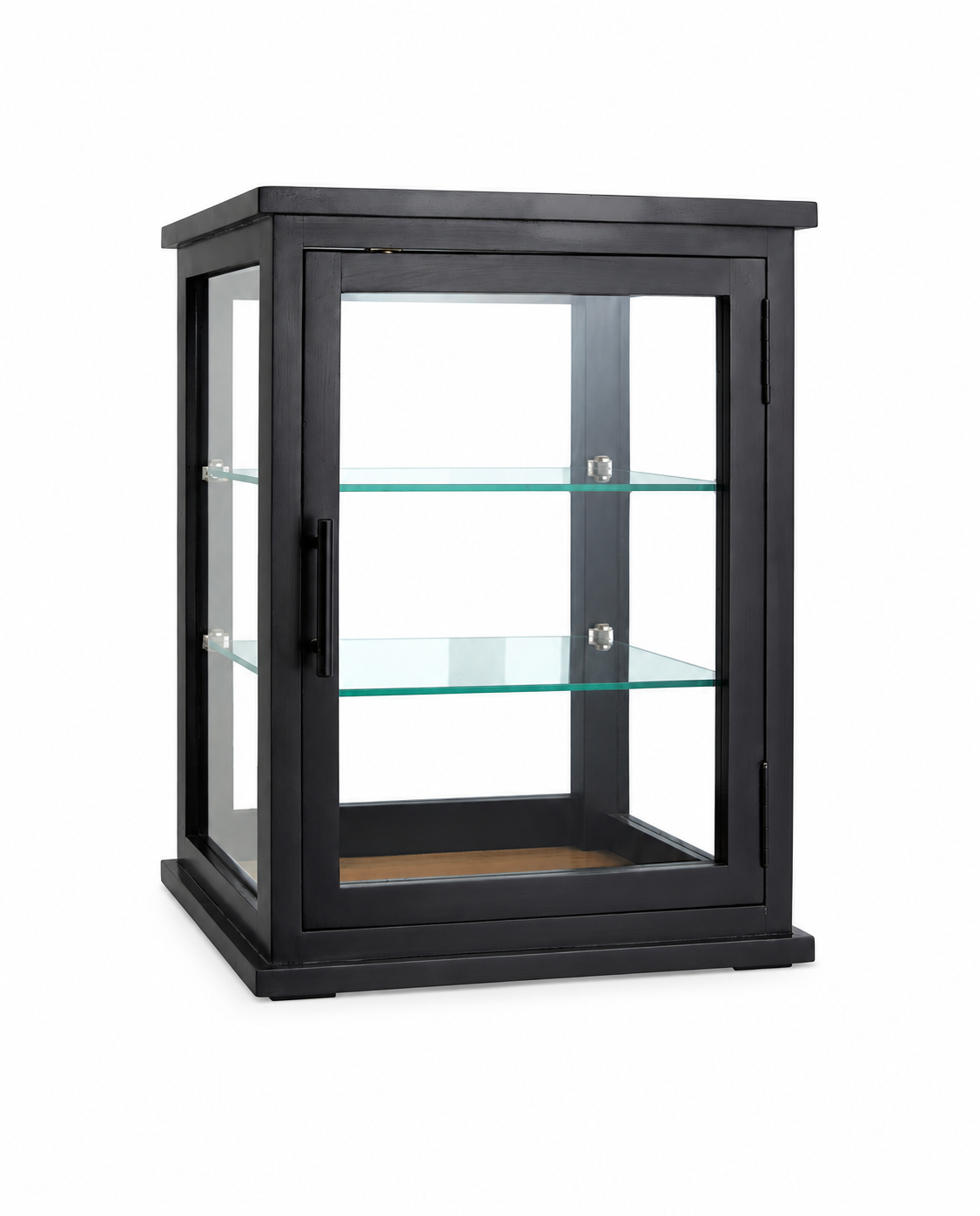 Vitrinenschrank Arno 50cm aus Massivholz - Schwarz-Vitrinen-Nordal A/S-le canapé