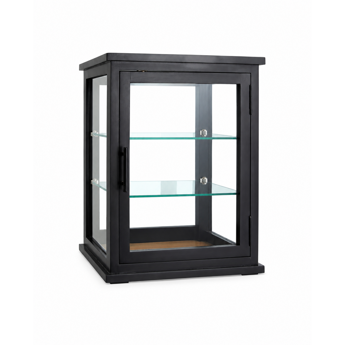 Vitrinenschrank Arno 50cm aus Massivholz - Schwarz-Vitrinen-Nordal A/S-le canapé