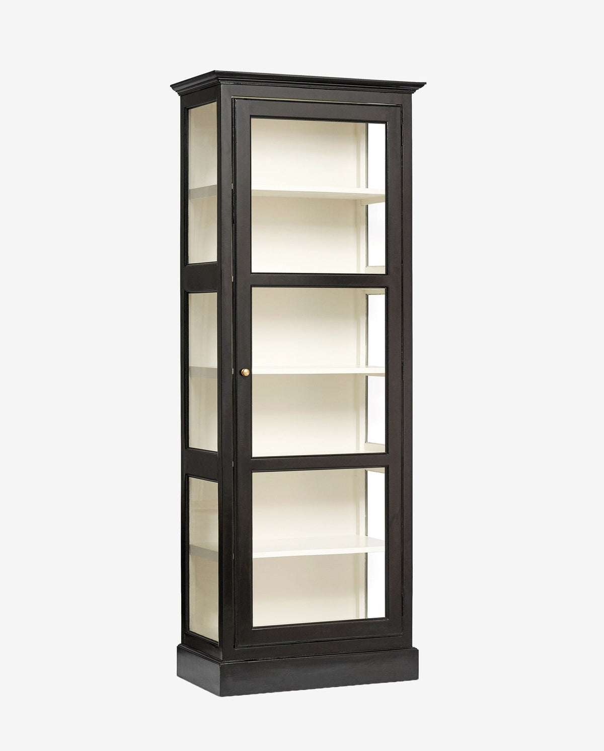 Vitrinenschrank CLASSIC 212cm - Schwarz-Vitrinen-Nordal A/S-le canapé