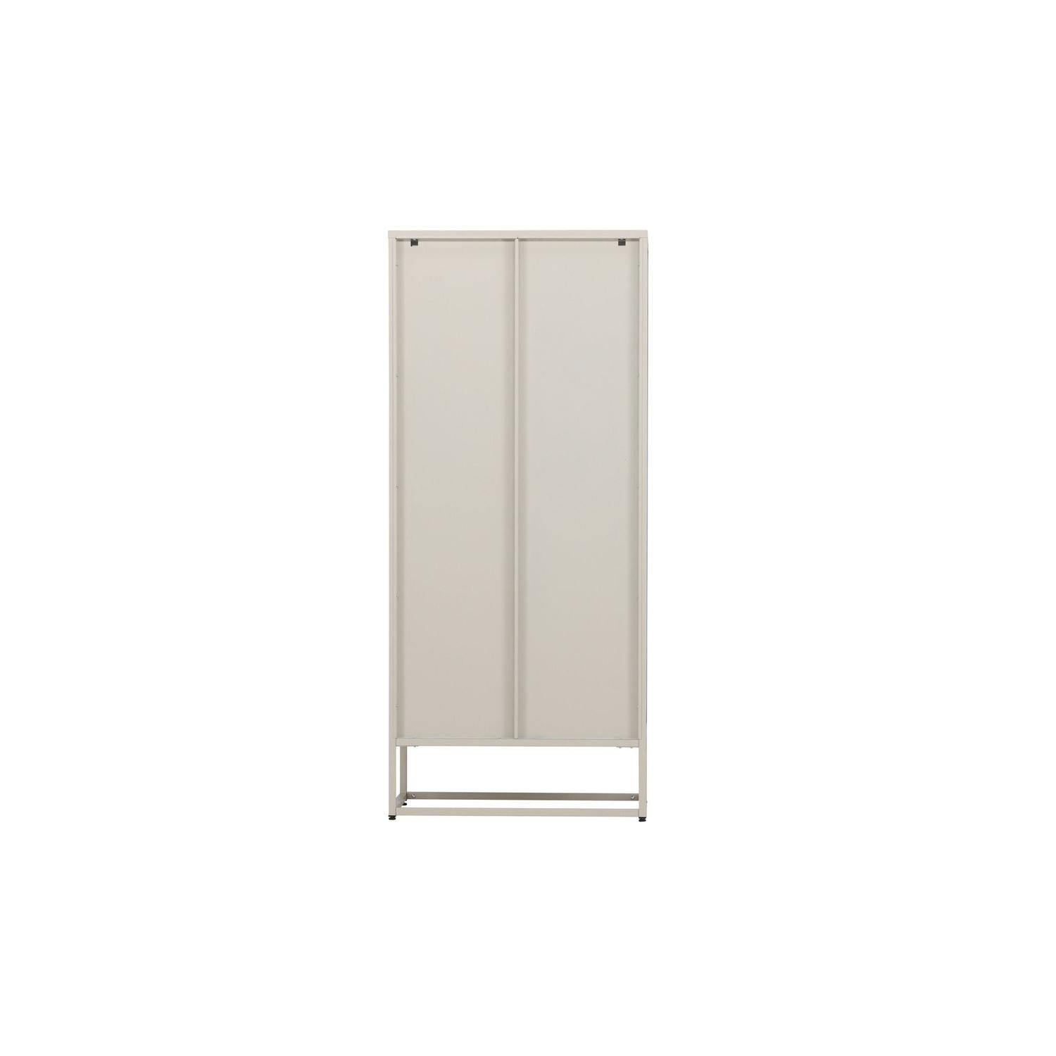 Vitrinenschrank Garis 160cm - Beige-Vitrinen-Venture Home-le canapé