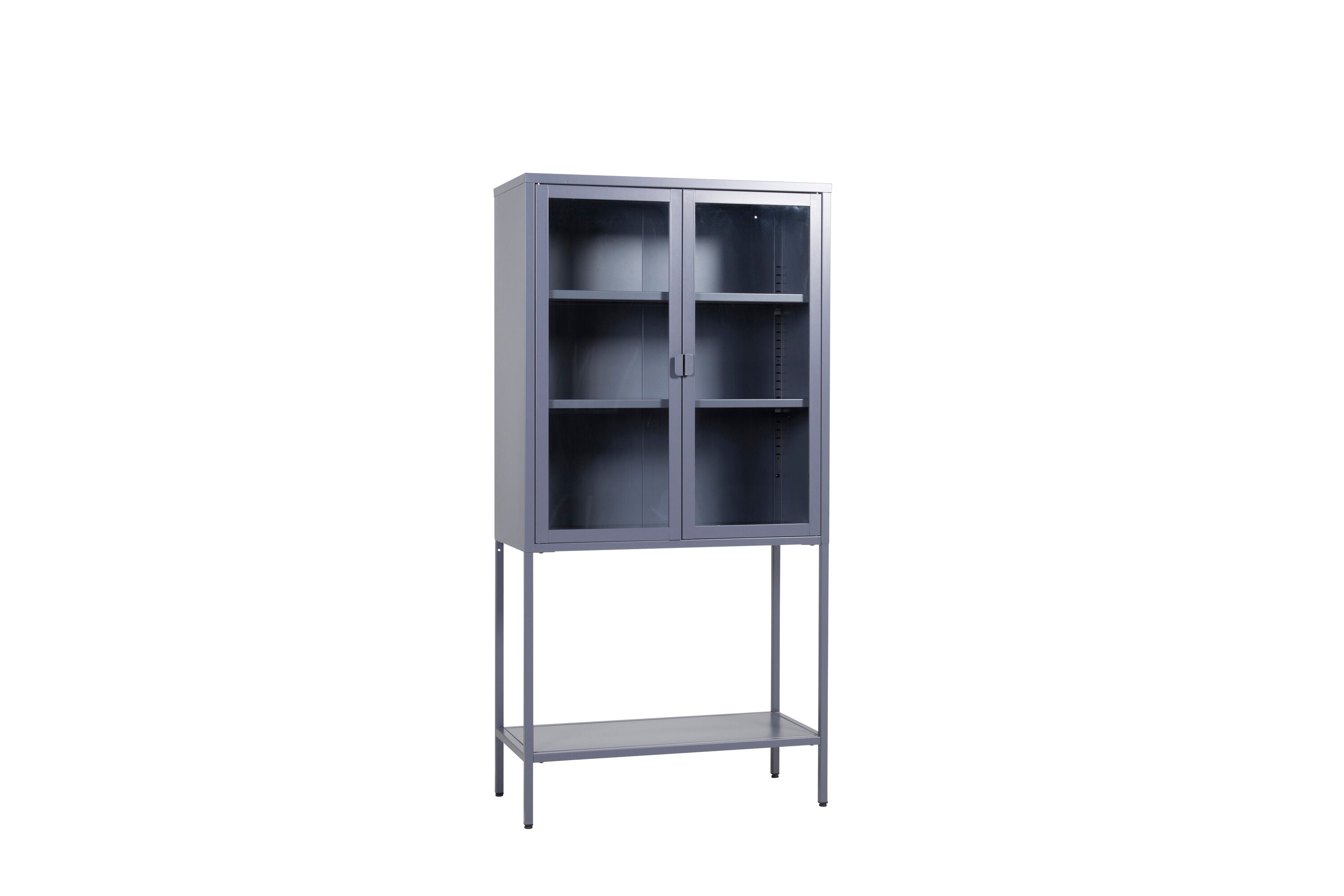 Schrank Misha 75cm aus Metall - Grau-Vitrinen-Venture Home-le canapé