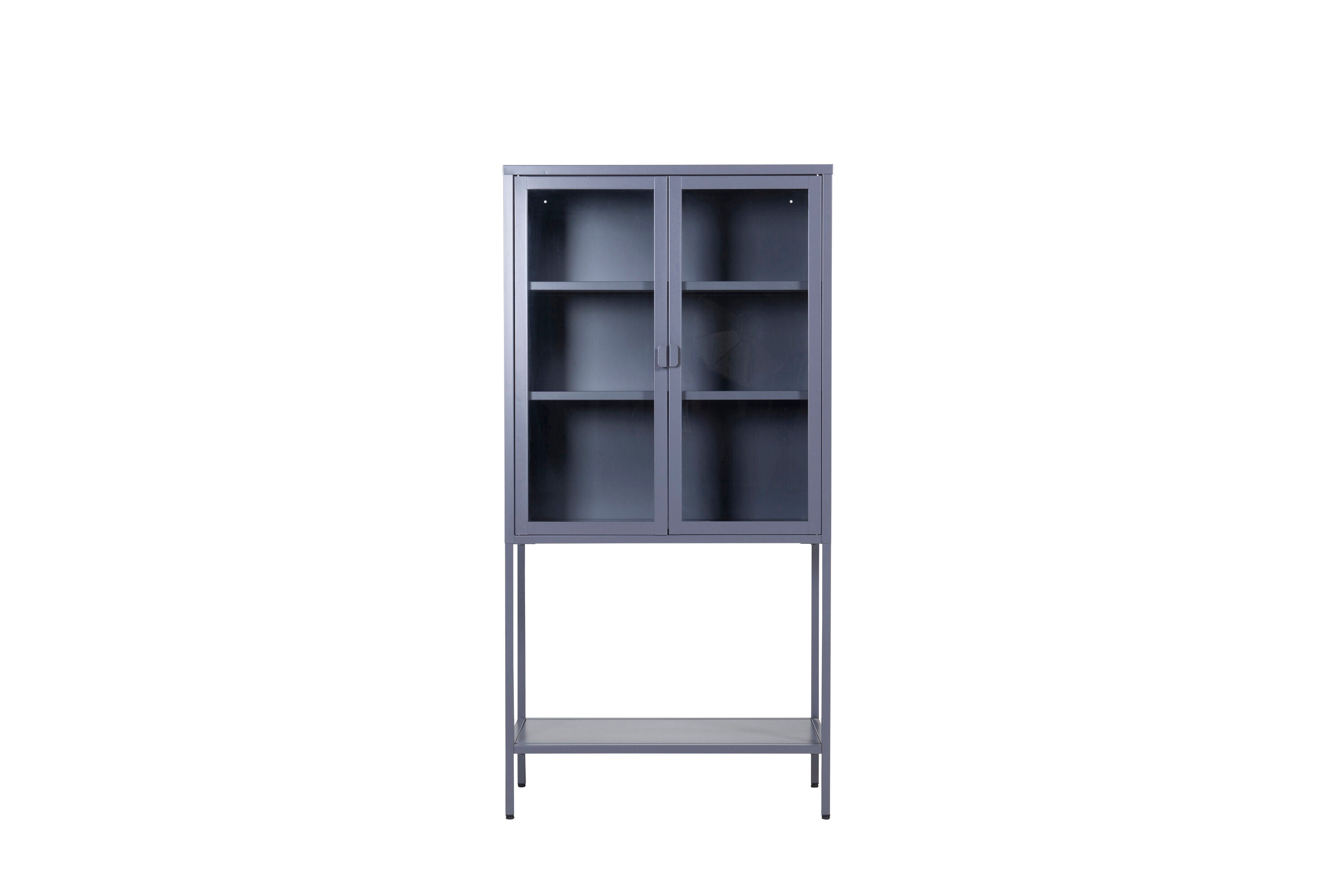 Schrank Misha 75cm aus Metall - Grau-Vitrinen-Venture Home-le canapé