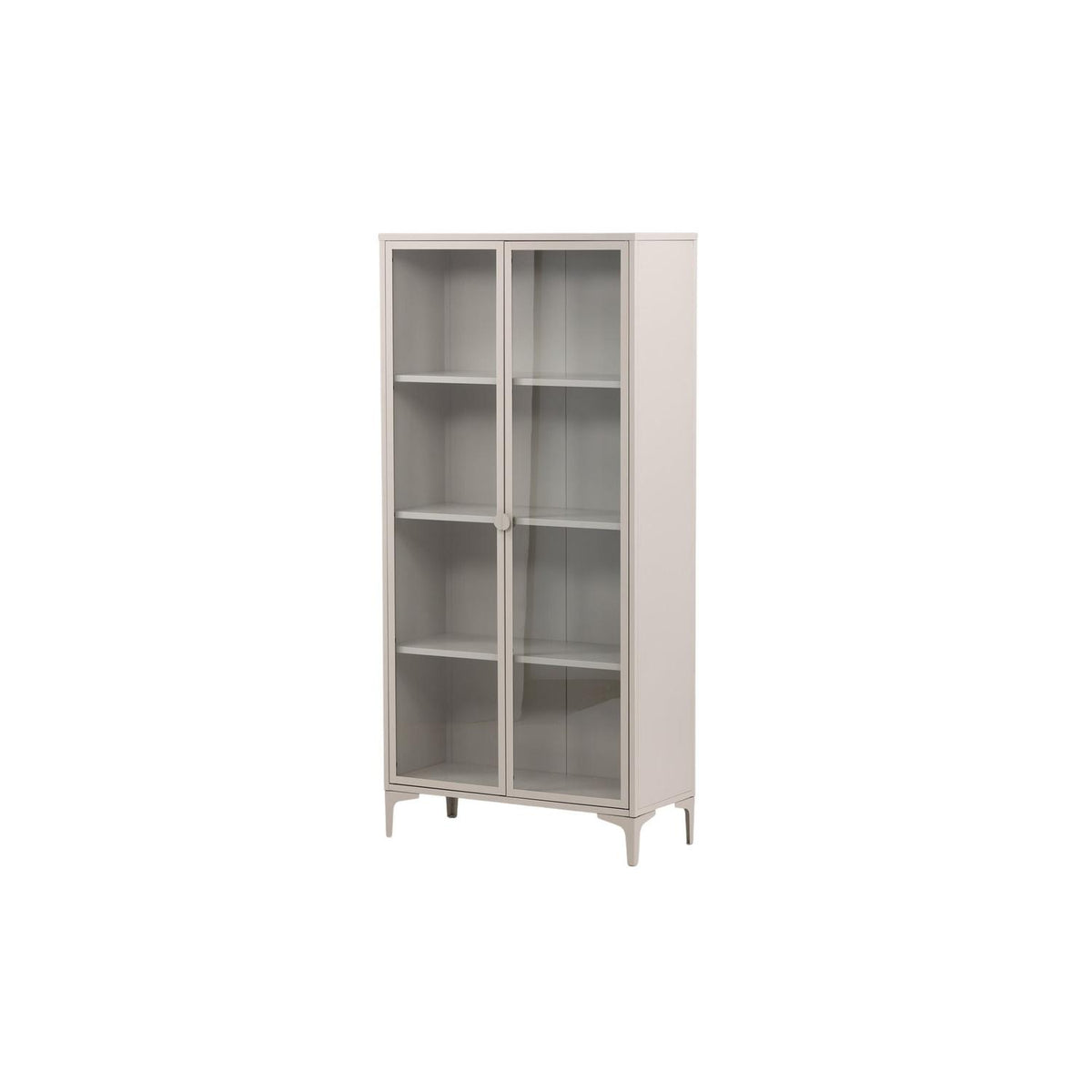 Vitrinenschrank Piring 190cm - Beige-Vitrinen-Venture Home-le canapé