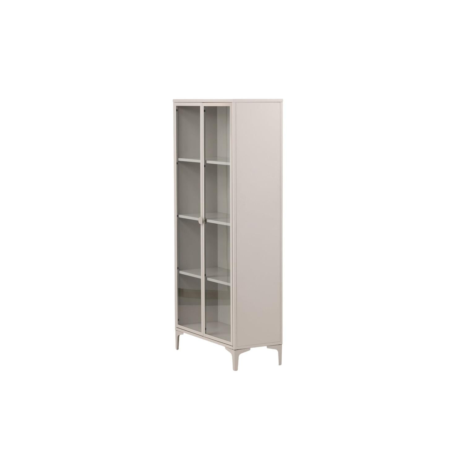 Vitrinenschrank Piring 190cm - Beige-Vitrinen-Venture Home-le canapé