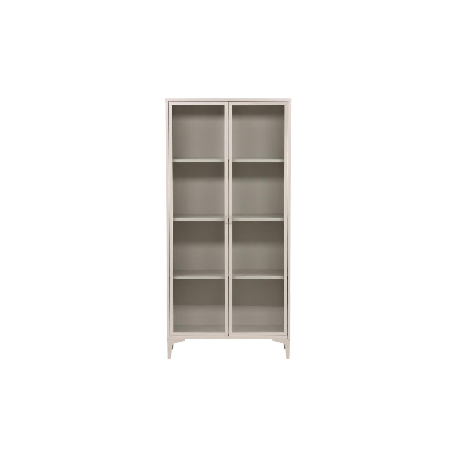 Vitrinenschrank Piring 190cm - Beige-Vitrinen-Venture Home-le canapé