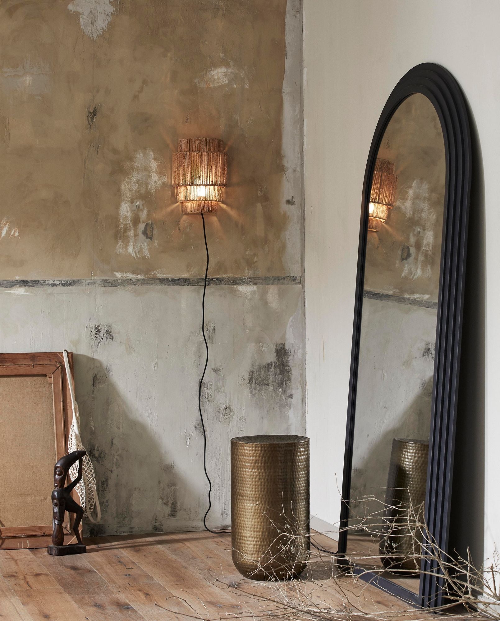 Wandleuchte AIDOS aus Jute - Natur-Wandleuchten-Nordal A/S-le canapé