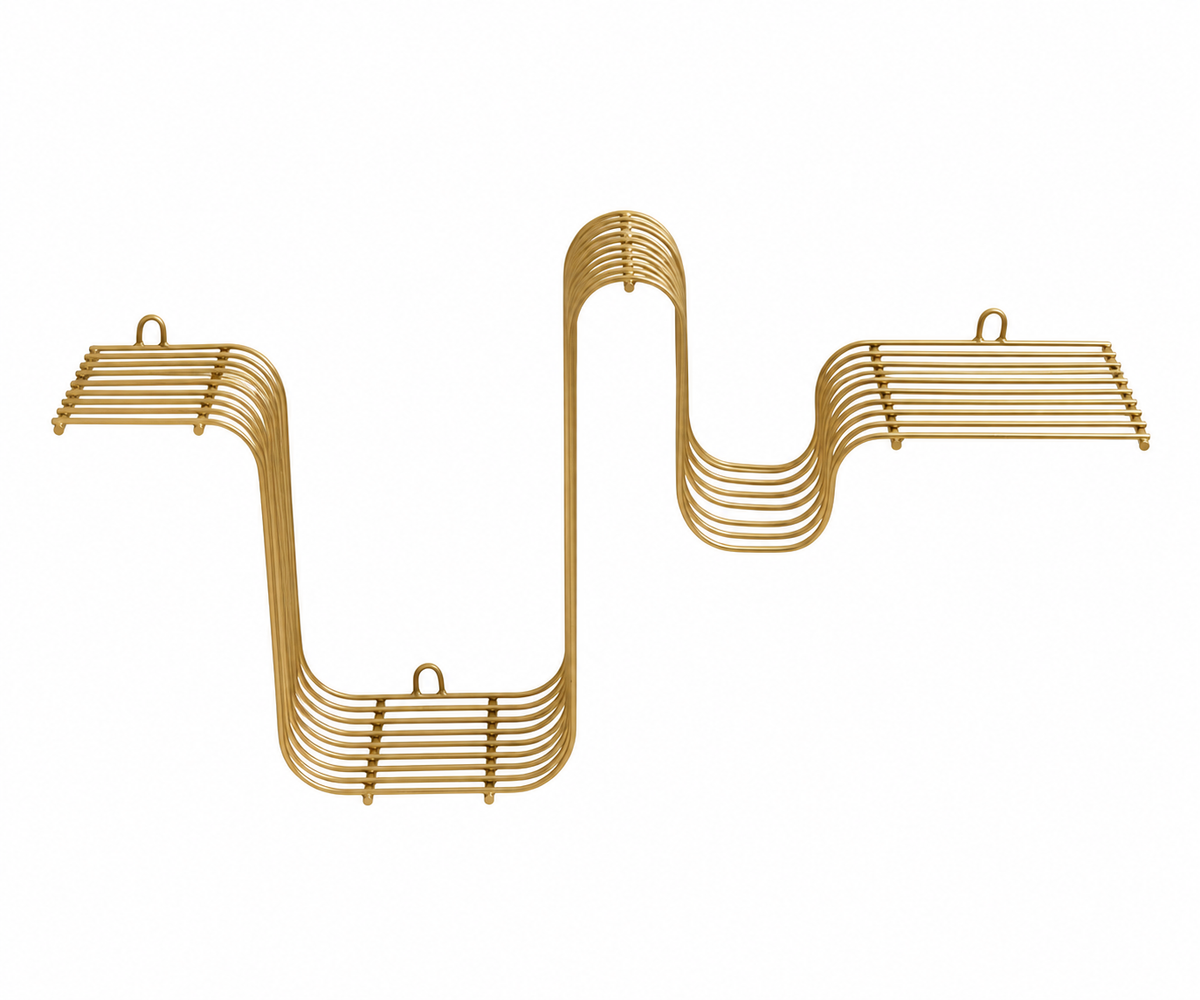 Wandregal Brava 54cm aus Metall - Gold-Regale-Nordal A/S-le canapé