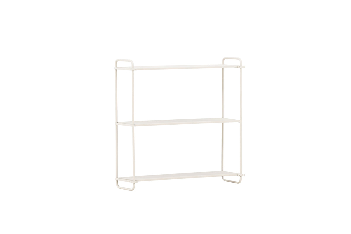 Wandregal Lyon 62cm aus Metall mit 3 Ablagen - Beige-Venture Home-le canapé