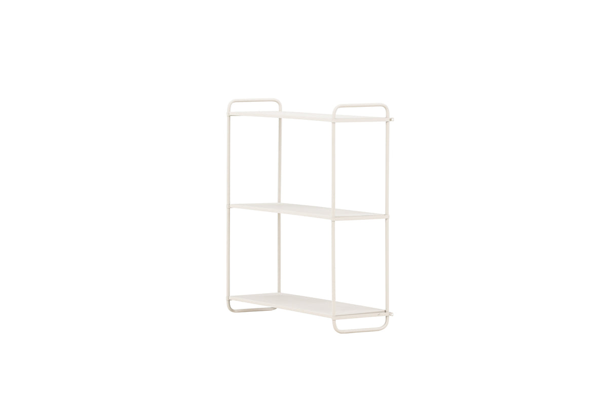 Wandregal Lyon 62cm aus Metall mit 3 Ablagen - Beige-Venture Home-le canapé