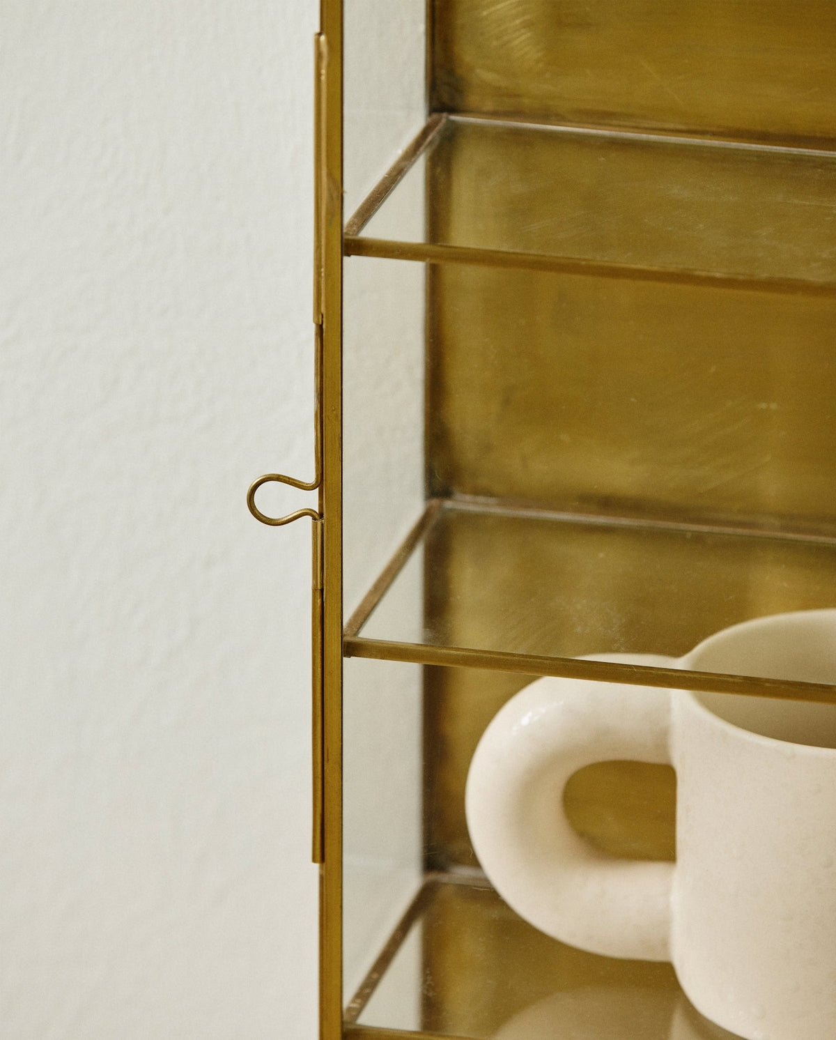 Wandschrank Ada 40cm aus Metall mit 3 Fächern - Gold-Wandschränke-Nordal A/S-le canapé