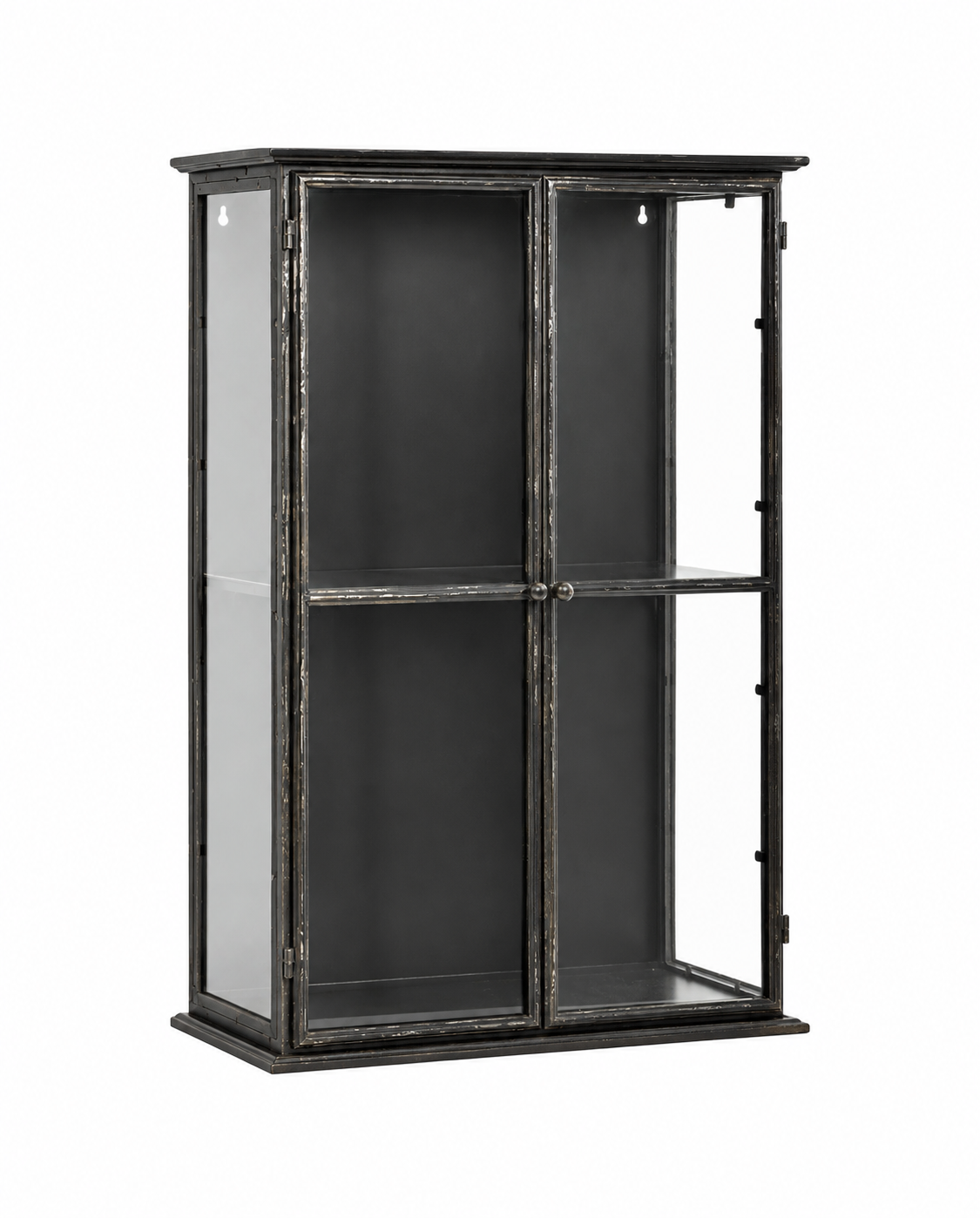 Wandschrank Downtown 81cm aus Glas - Schwarz-Wandschränke-Nordal A/S-le canapé