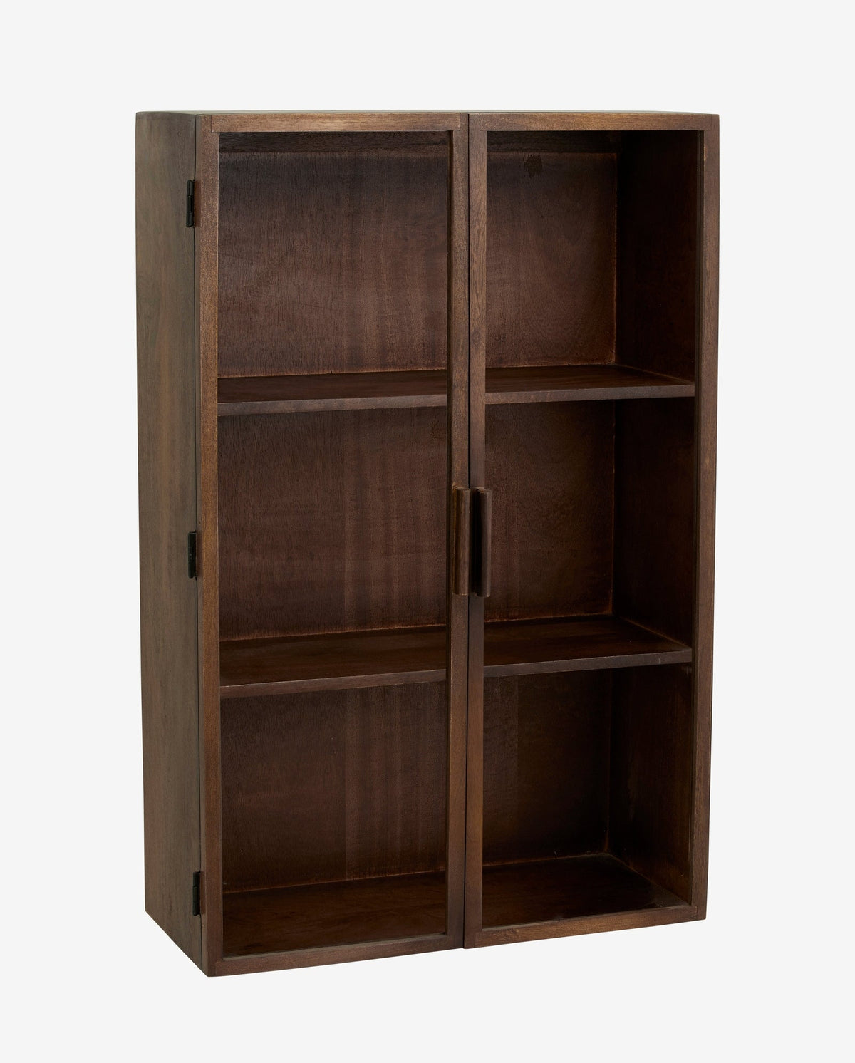 Wandschrank Nango 80cm aus Massivholz - Dunkelbraun-Wandschränke-Nordal A/S-le canapé
