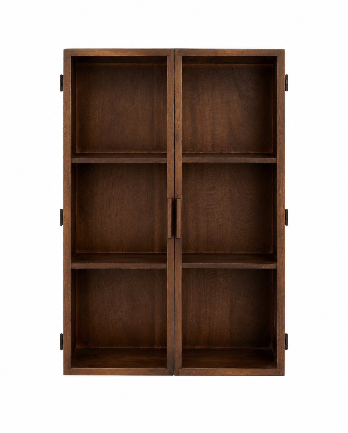 Wandschrank Nango 80cm aus Massivholz - Dunkelbraun-Wandschränke-Nordal A/S-le canapé