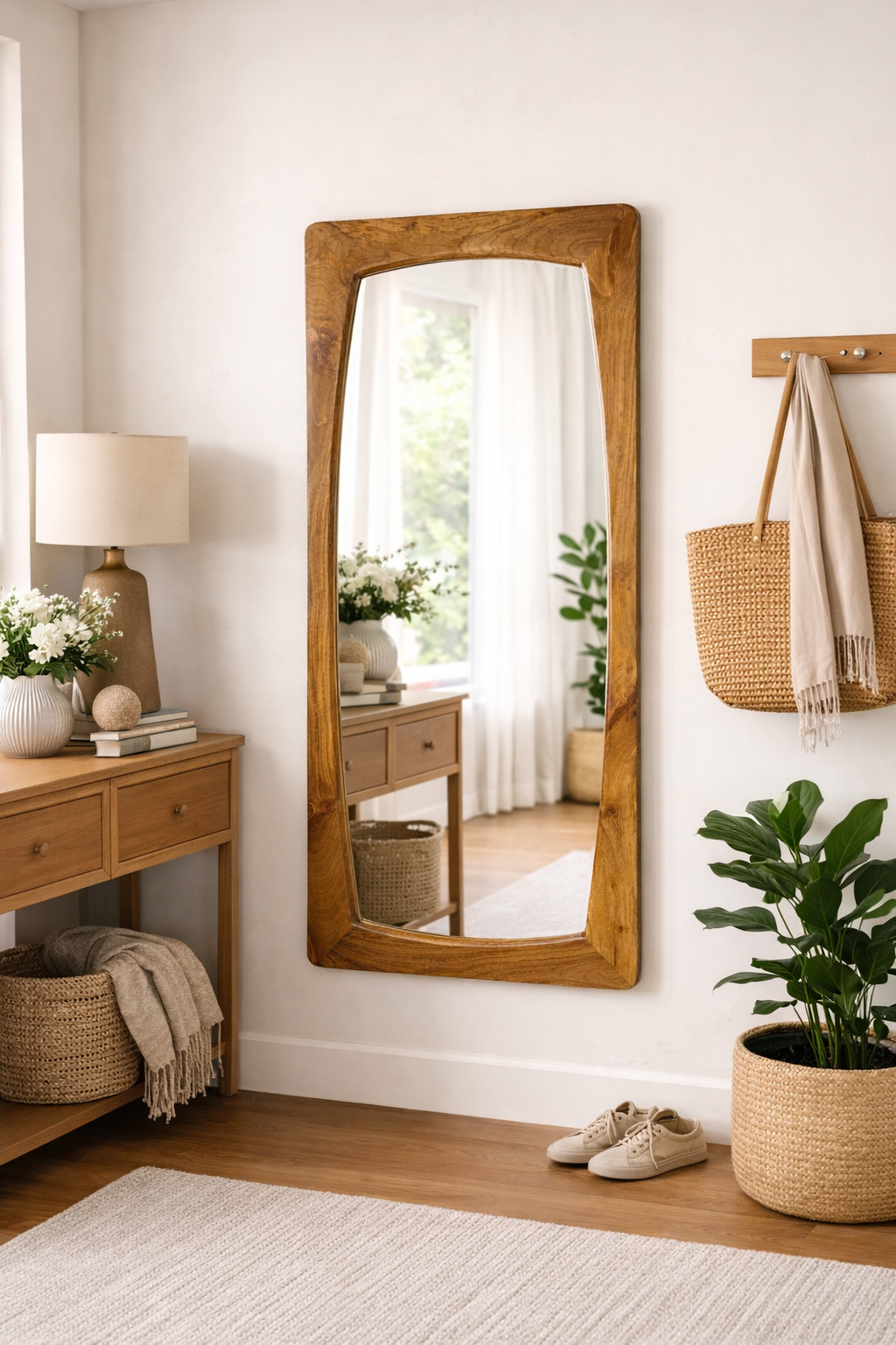 Wandspiegel Alain 113cm - Braun-Wandspiegel-Livingfurn-le canapé