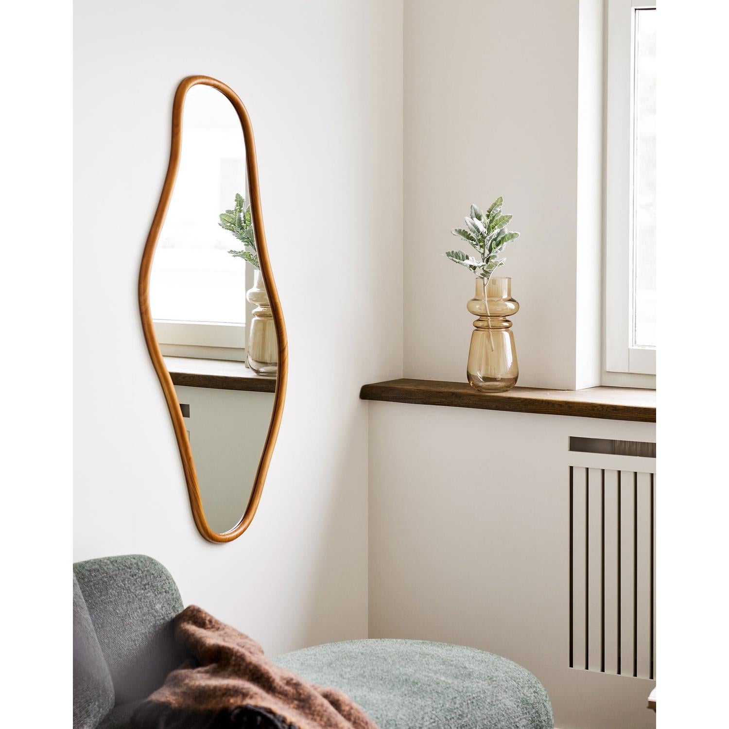 Wandspiegel Brandsby mit Rahmen aus Kiefernholz 60*120cm - Braun-Wandspiegel-House Nordic-le canapé
