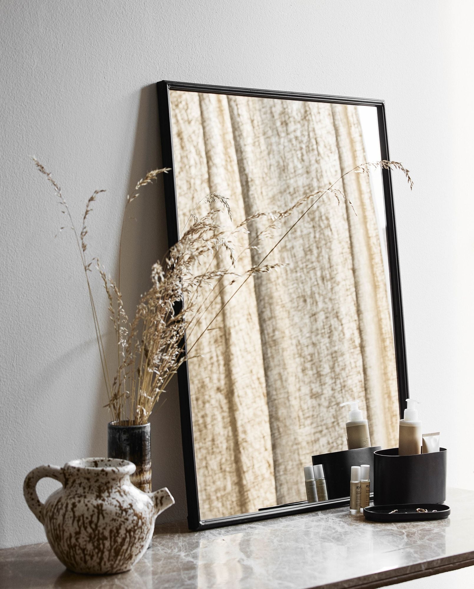 Wandspiegel Downtown 80cm - Schwarz-Wandspiegel-Nordal A/S-le canapé