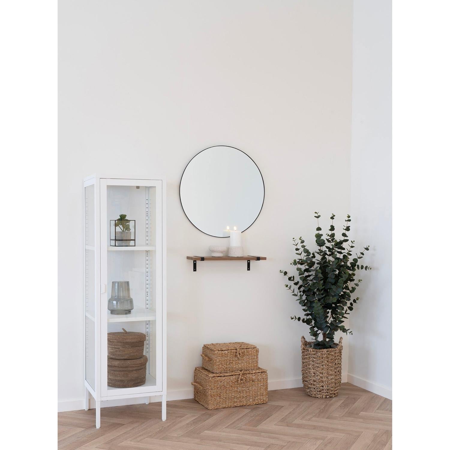 Wandspiegel Jersey mit Stahlrahmen Ø60cm - Schwarz-Wandspiegel-House Nordic-le canapé