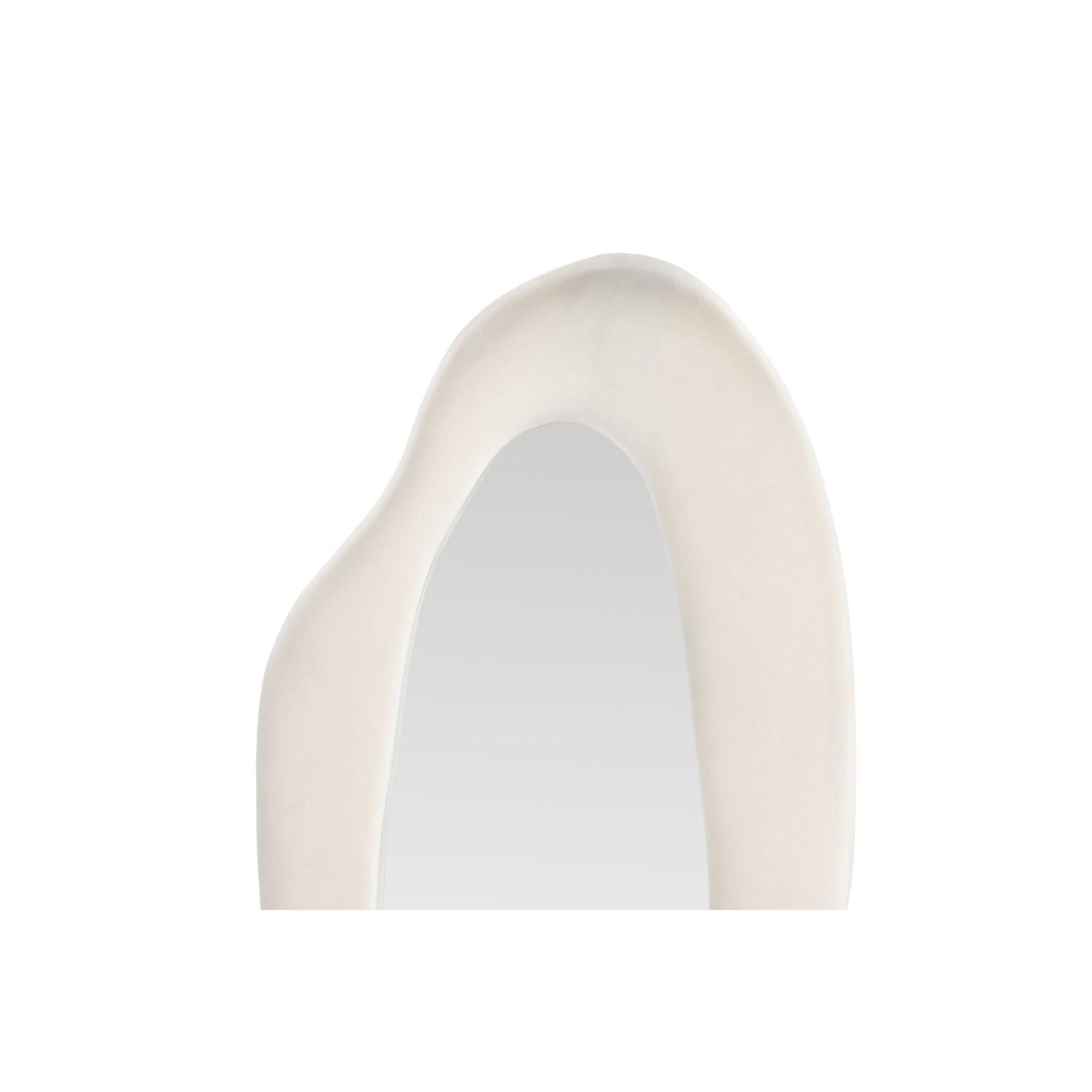 Wandspiegel Louisville 185cm aus Samt - Beige-Wandspiegel-Venture Home-le canapé