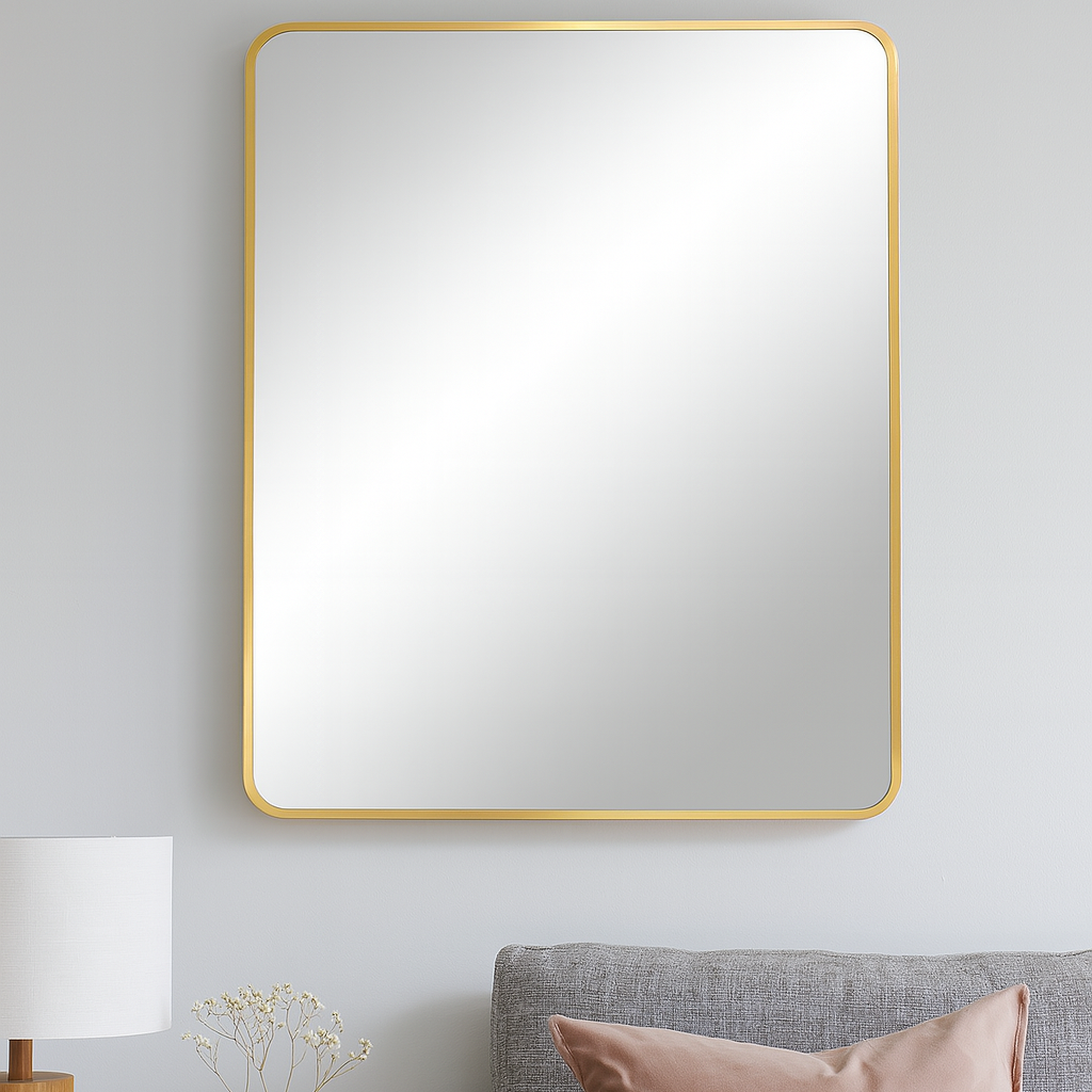 Wandspiegel Madrid 70cm - Gold-Wandspiegel-House Nordic-le canapé