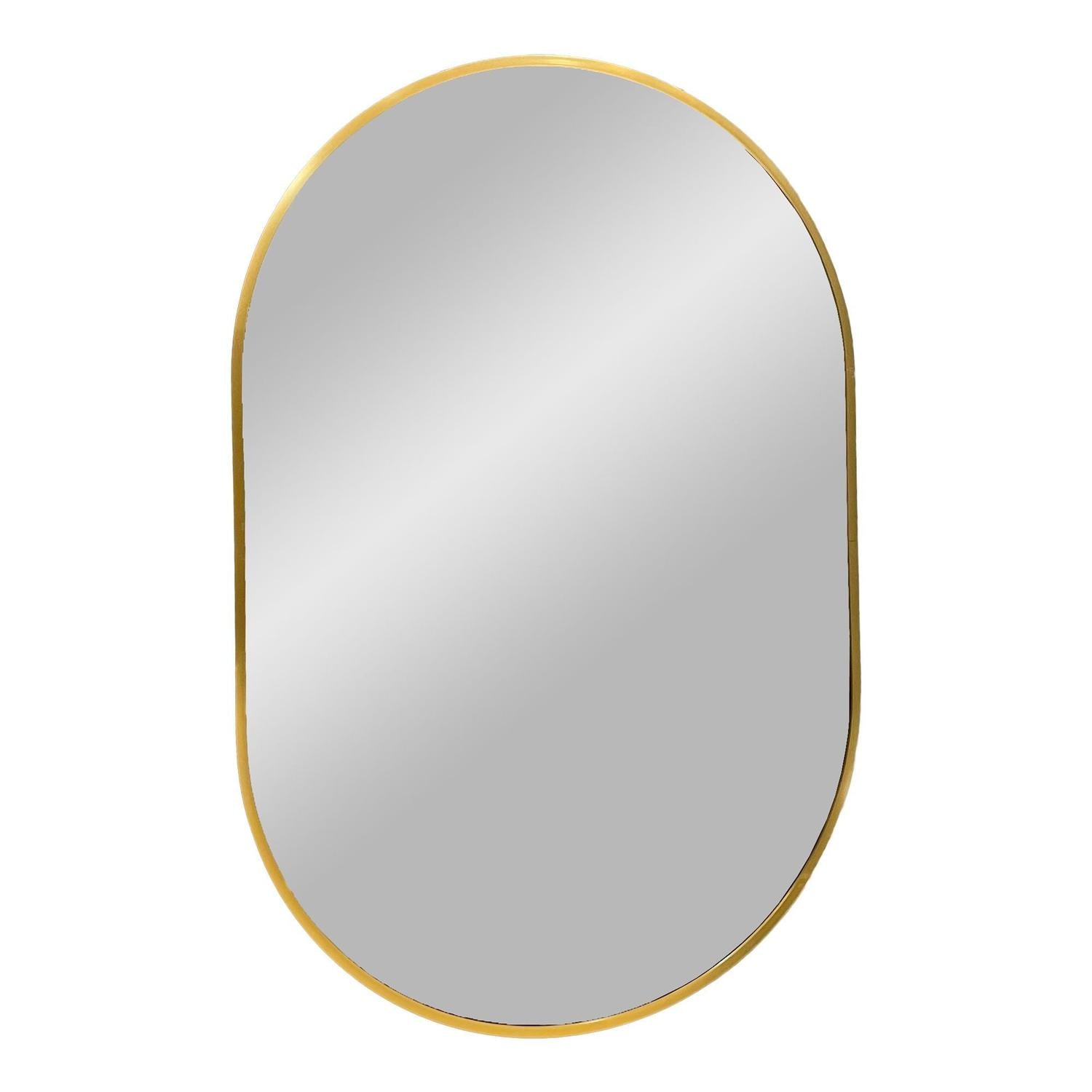 Wandspiegel Madrid Oval 80cm - Gold-Wandspiegel-House Nordic-le canapé