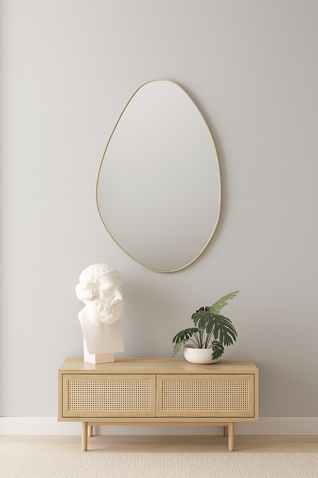 Wandspiegel Romi 80cm - Hellbraun-Wandspiegel-Rousseau-le canapé