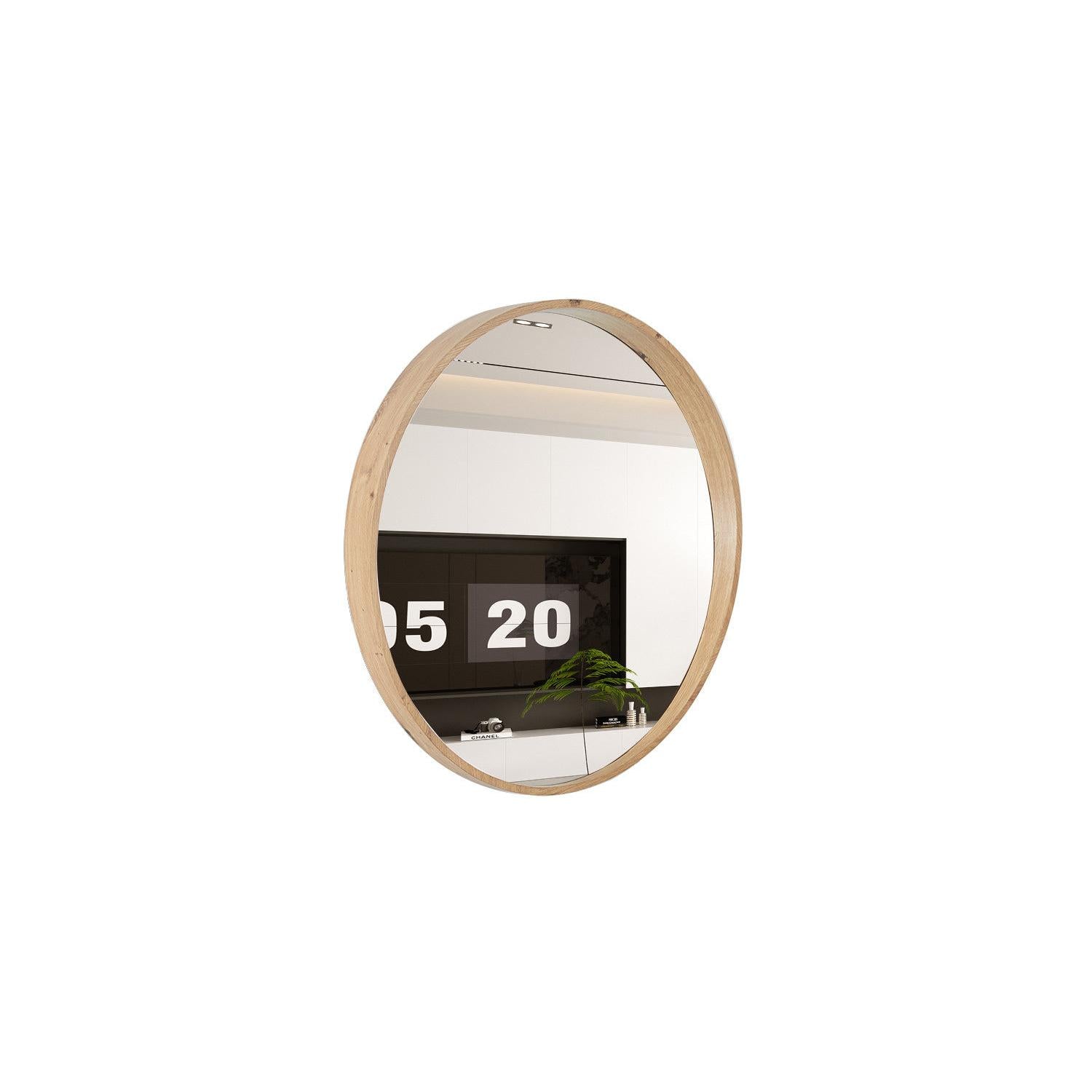 Wandspiegel Roxy Ø80cm - Hellbraun-Wandspiegel-Rousseau-le canapé