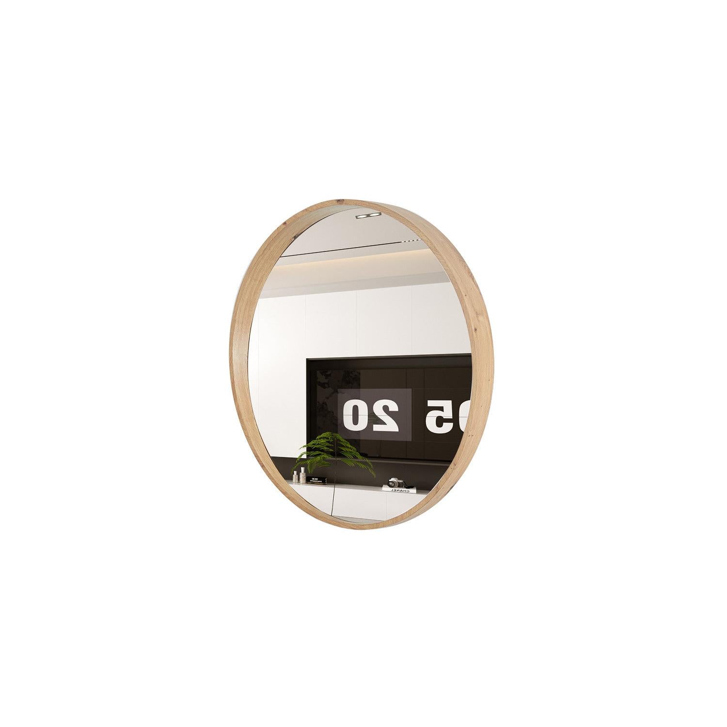 Wandspiegel Roxy Ø80cm - Hellbraun-Wandspiegel-Rousseau-le canapé