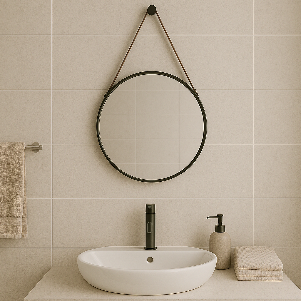 Wandspiegel Rund Ø63cm - Silber-HSM Collection-le canapé
