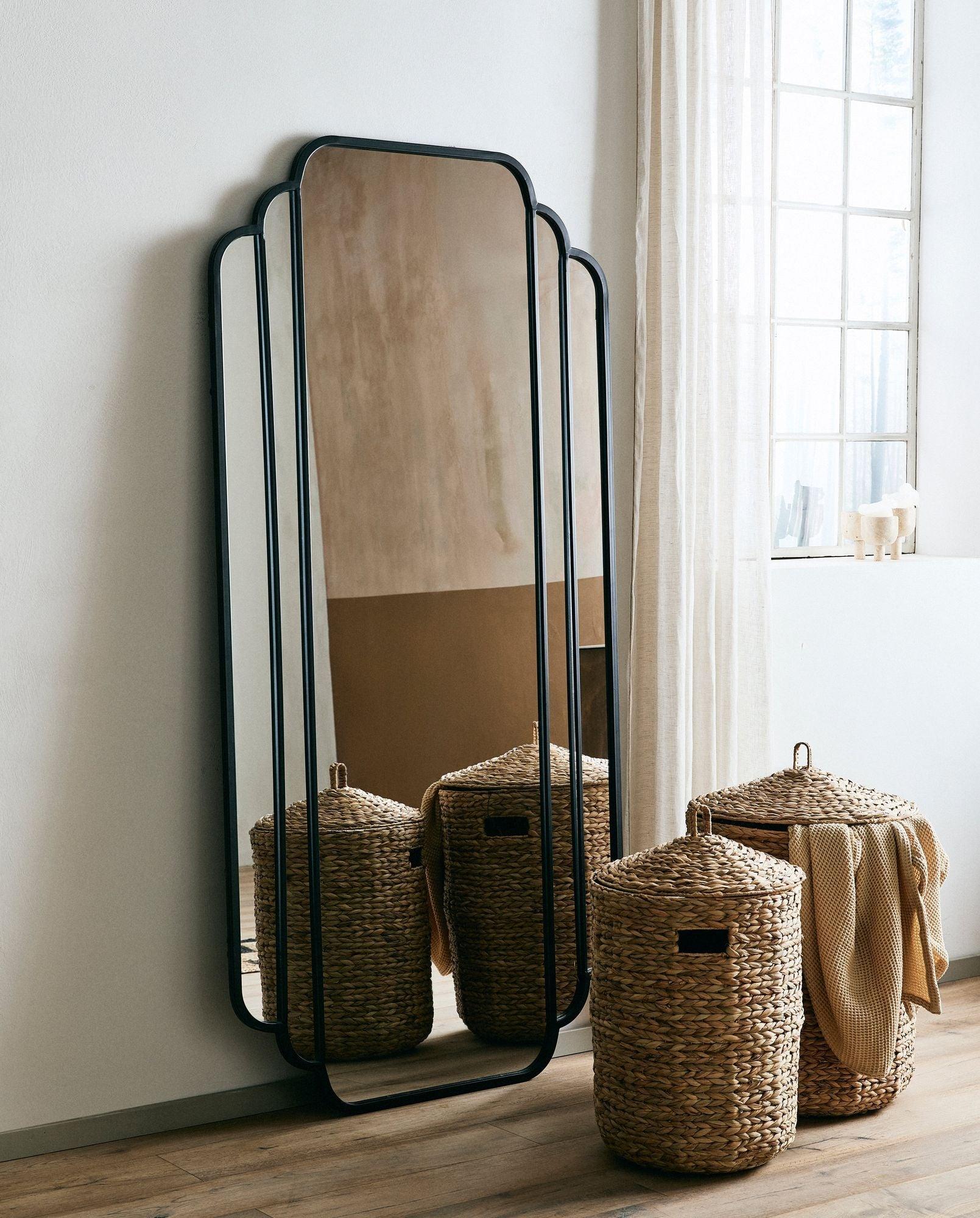 Wandspiegel SKYLARK 200cm – Schwarz-Ganzkörperspiegel-Nordal A/S-le canapé