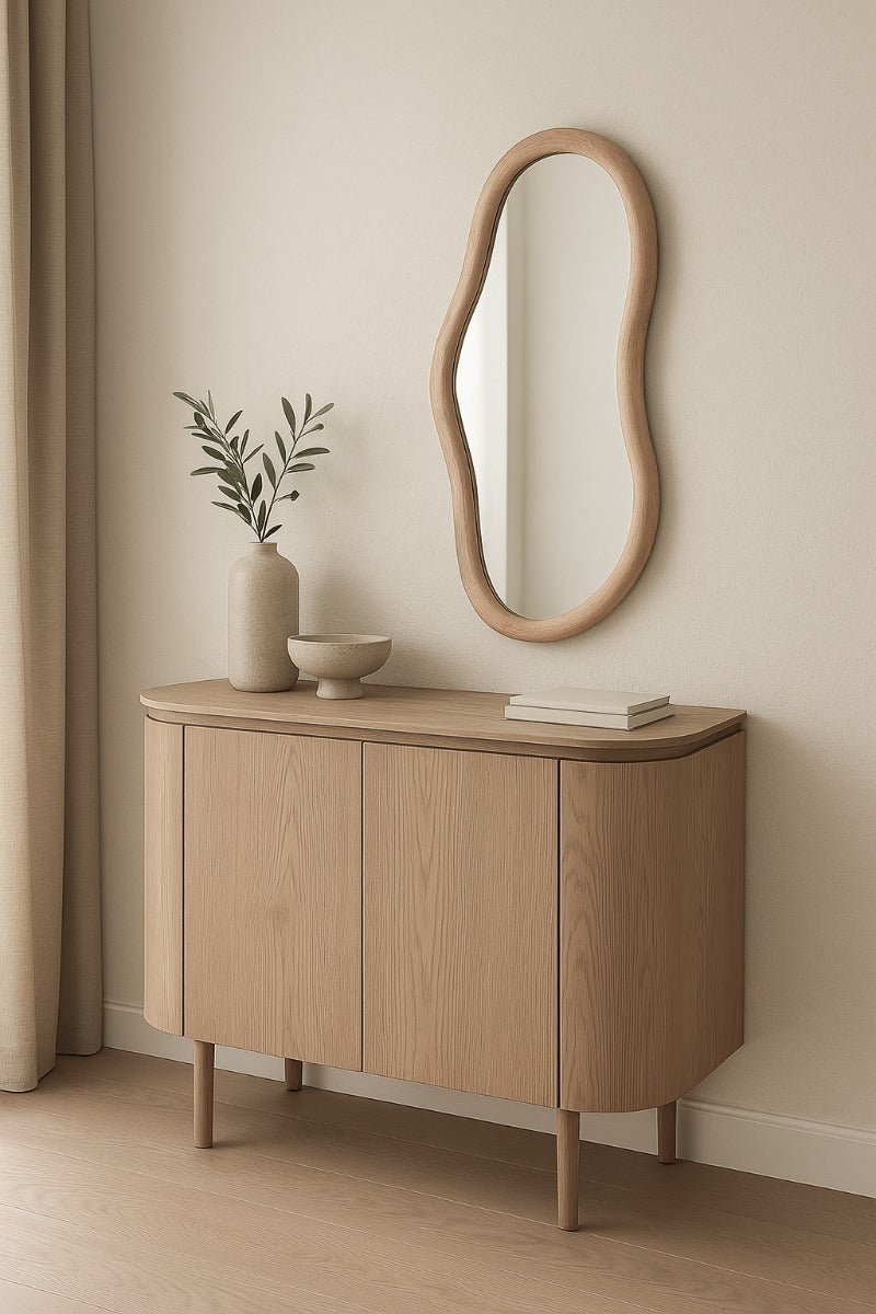 Wandspiegel Sophie M 78cm - Hellbraun-Wandspiegel-Livingfurn-le canapé