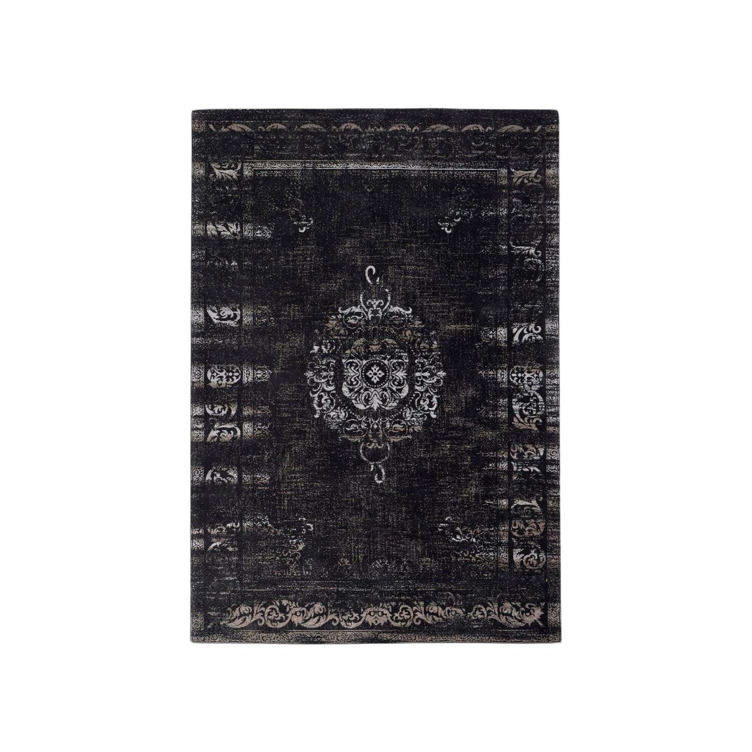 Webteppich GRAND 200*290cm - Dunkelgrau/Schwarz-Teppiche-Nordal A/S-le canapé